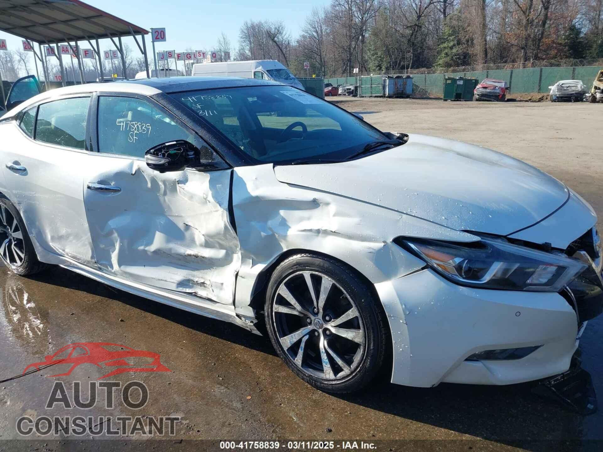 NISSAN MAXIMA 2017 - 1N4AA6AP1HC424092