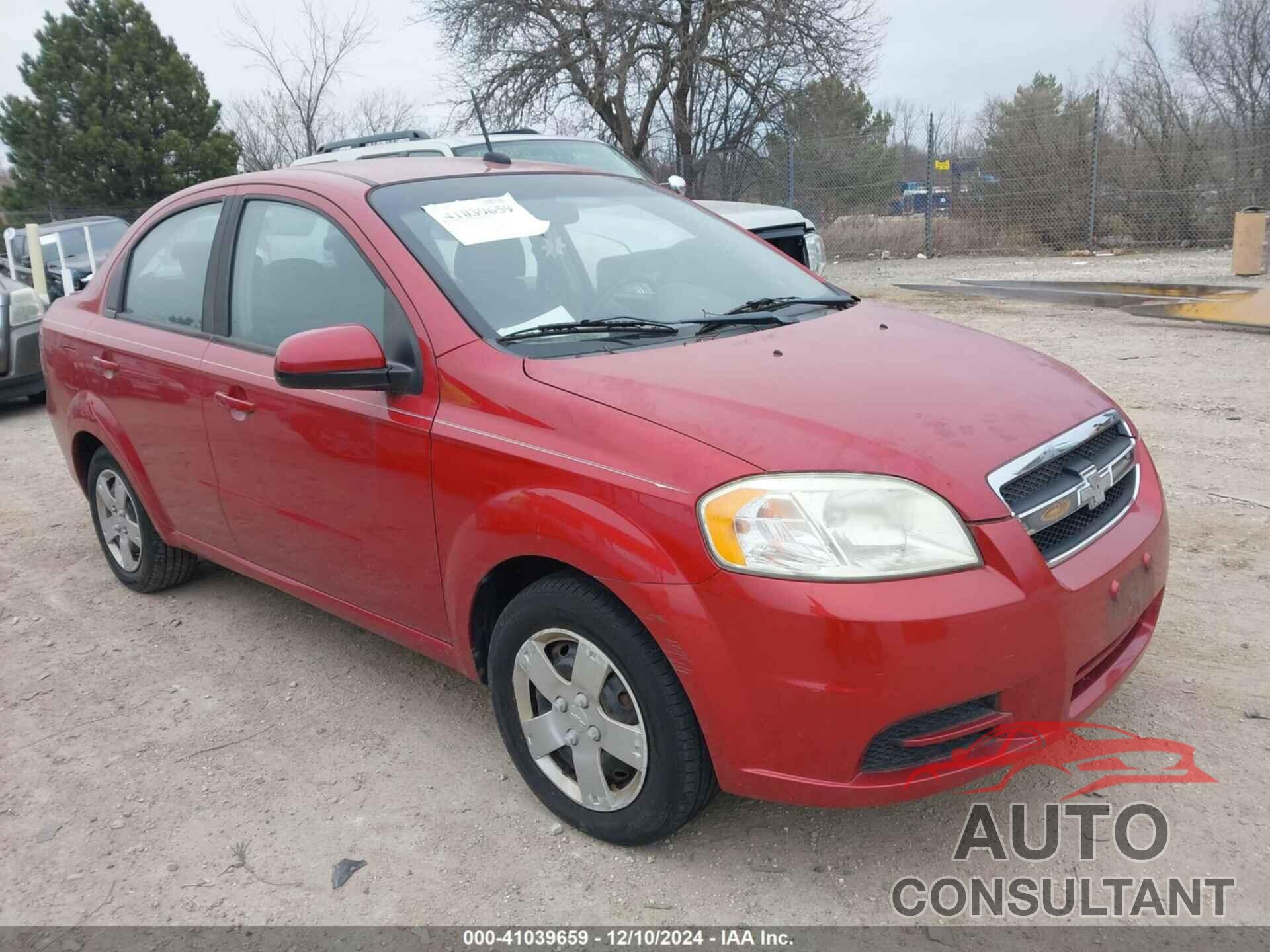 CHEVROLET AVEO 2010 - KL1TD5DE2AB047421