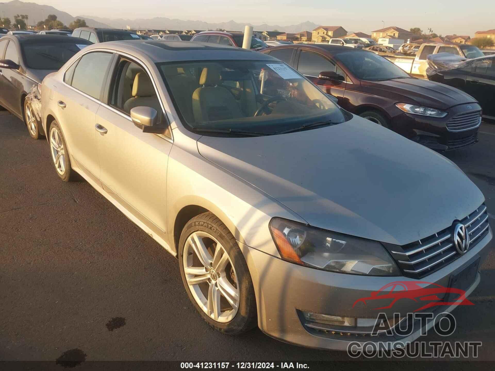 VOLKSWAGEN PASSAT 2013 - 1VWCN7A30DC038698