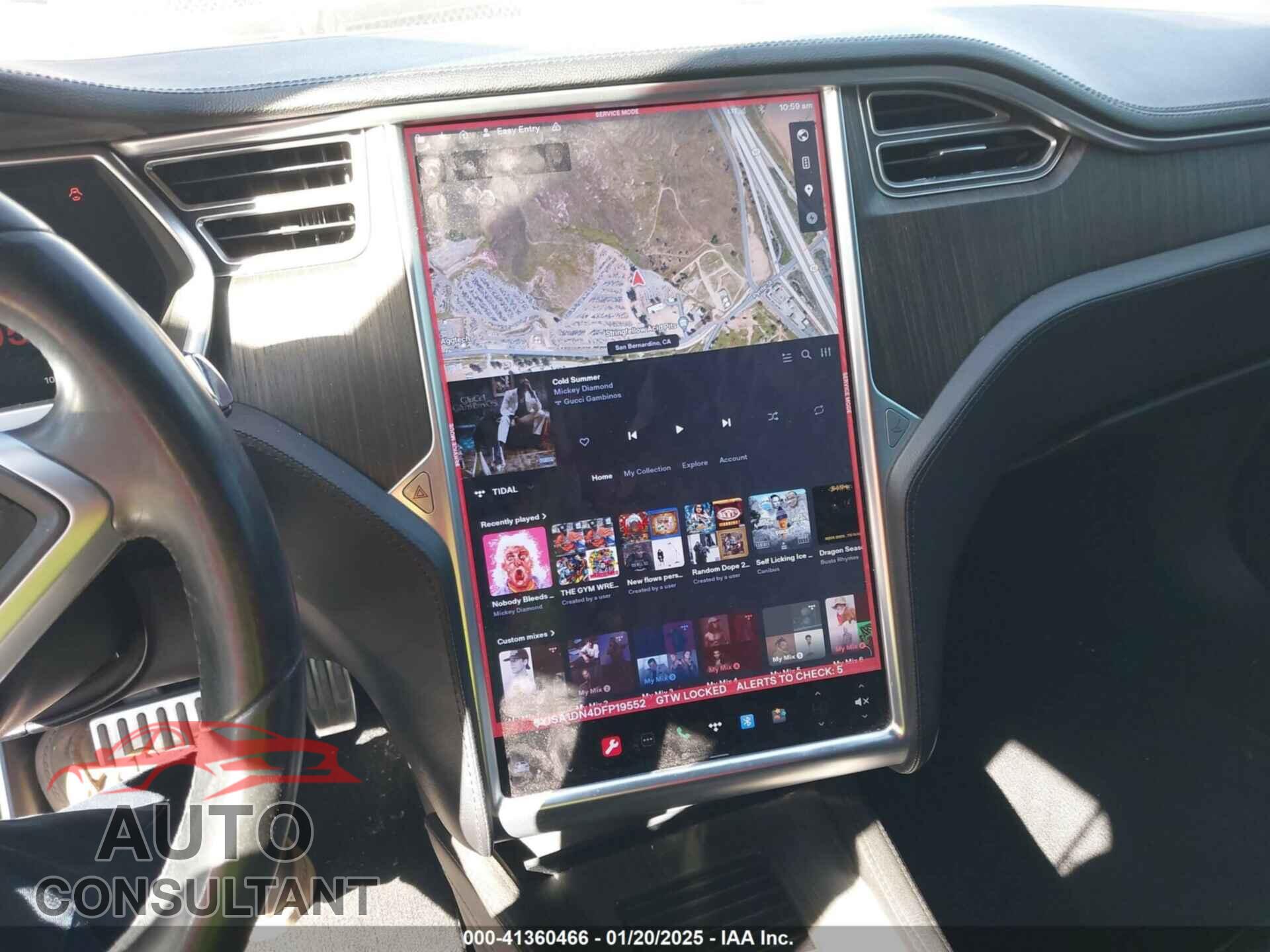 TESLA MODEL S 2013 - 5YJSA1DN4DFP19552
