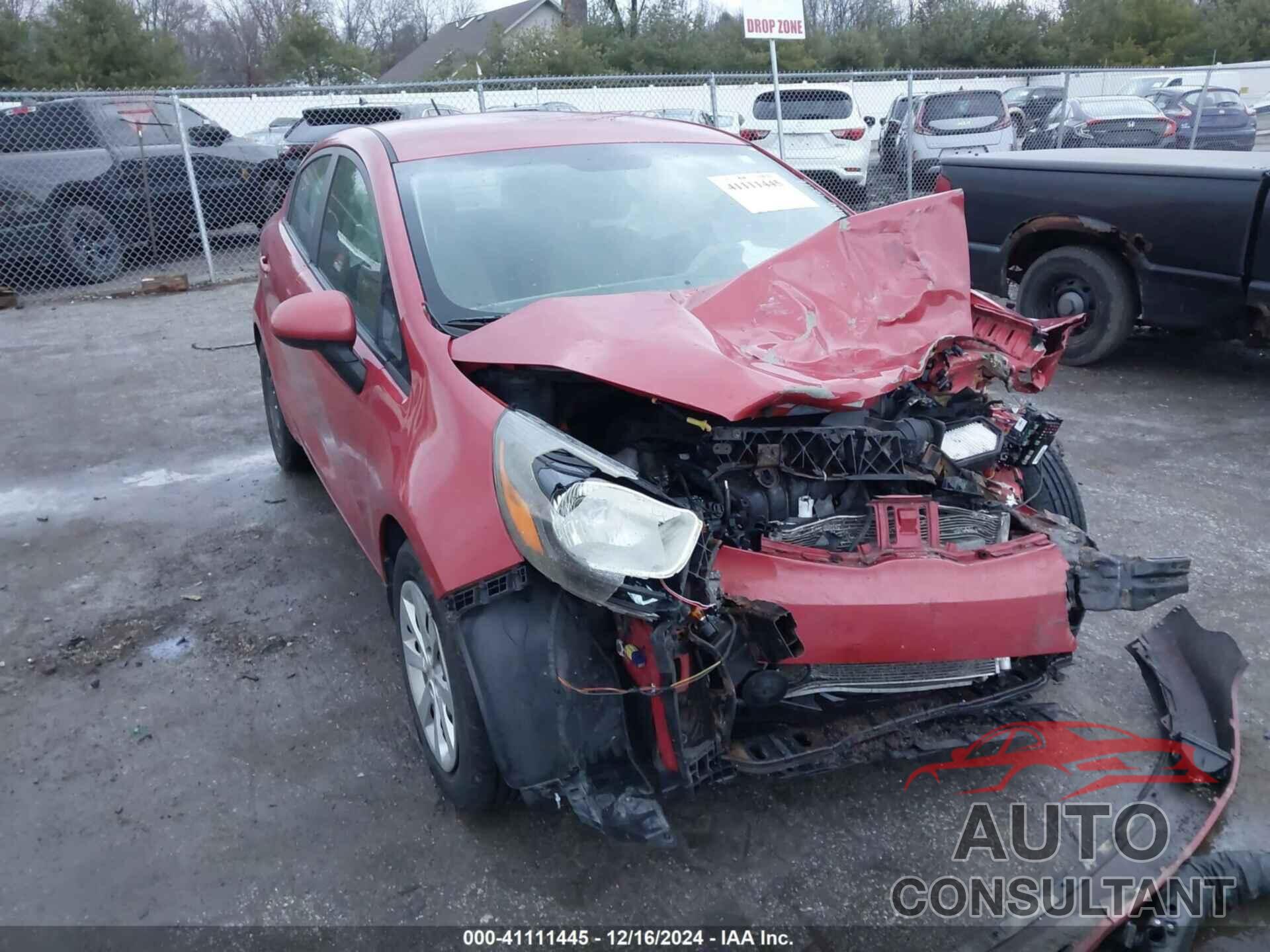 KIA RIO 2013 - KNADM4A3XD6152132
