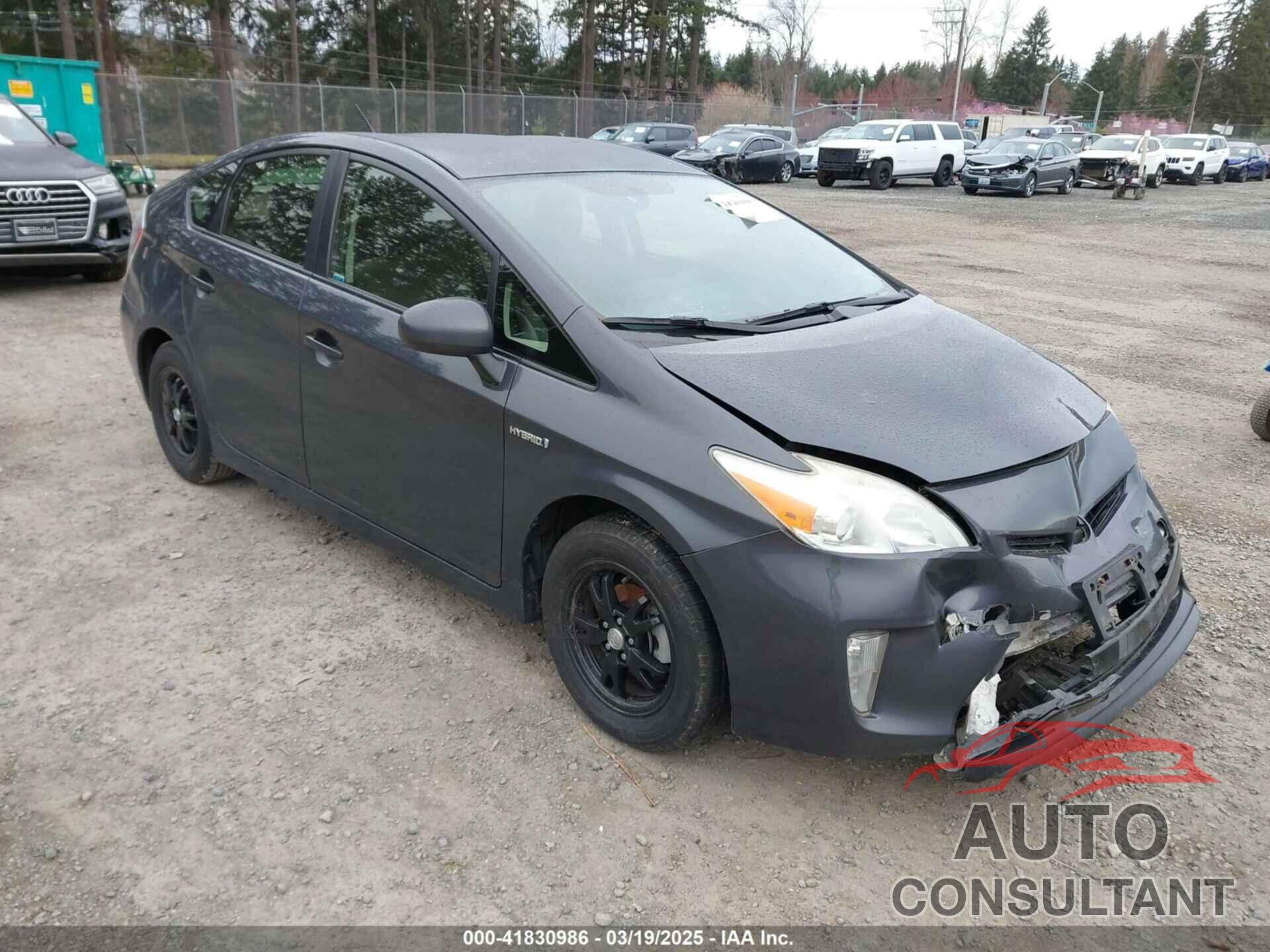 TOYOTA PRIUS 2012 - JTDKN3DU5C1604697