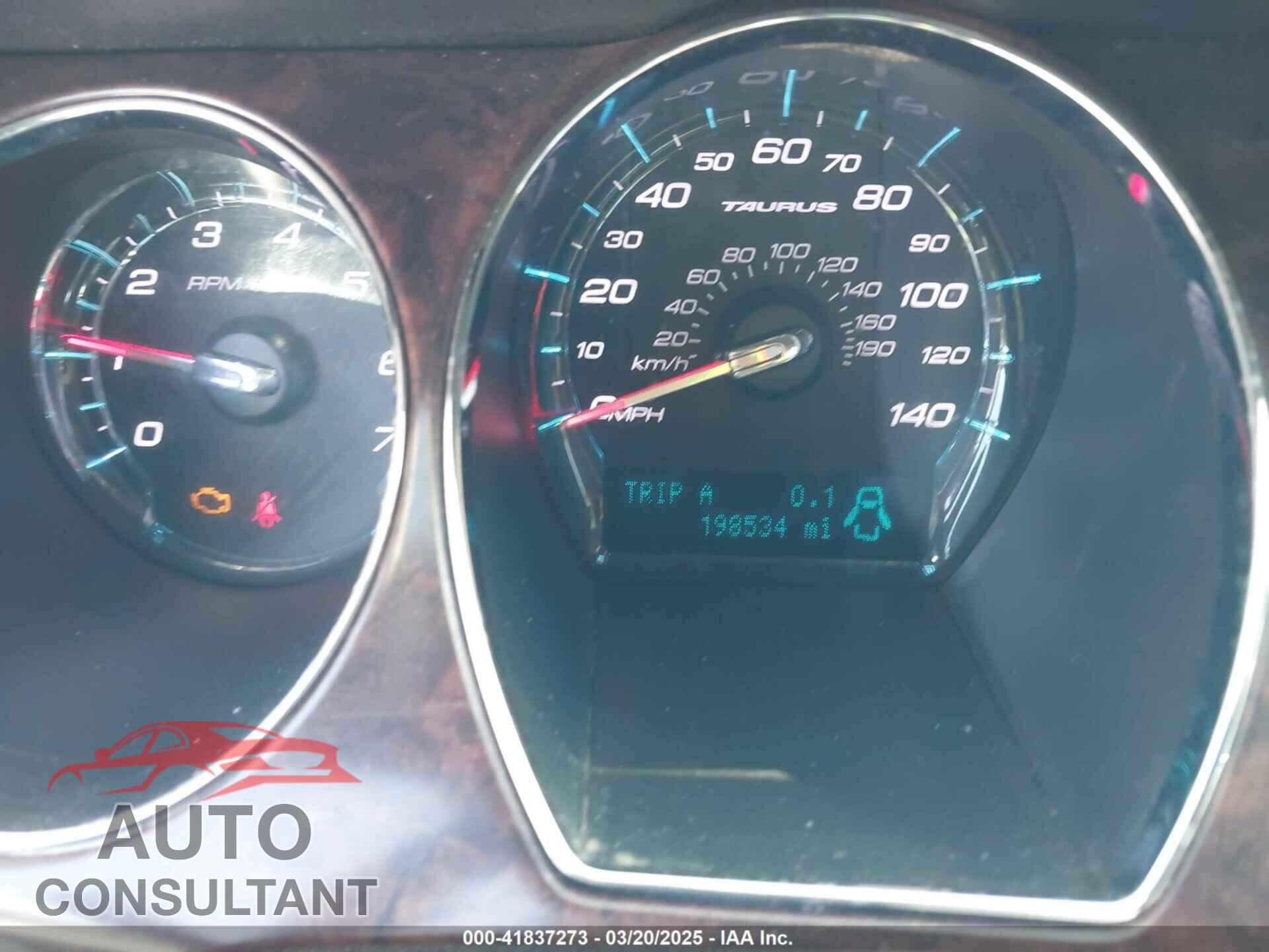 FORD TAURUS 2012 - 1FAHP2FW2CG106750