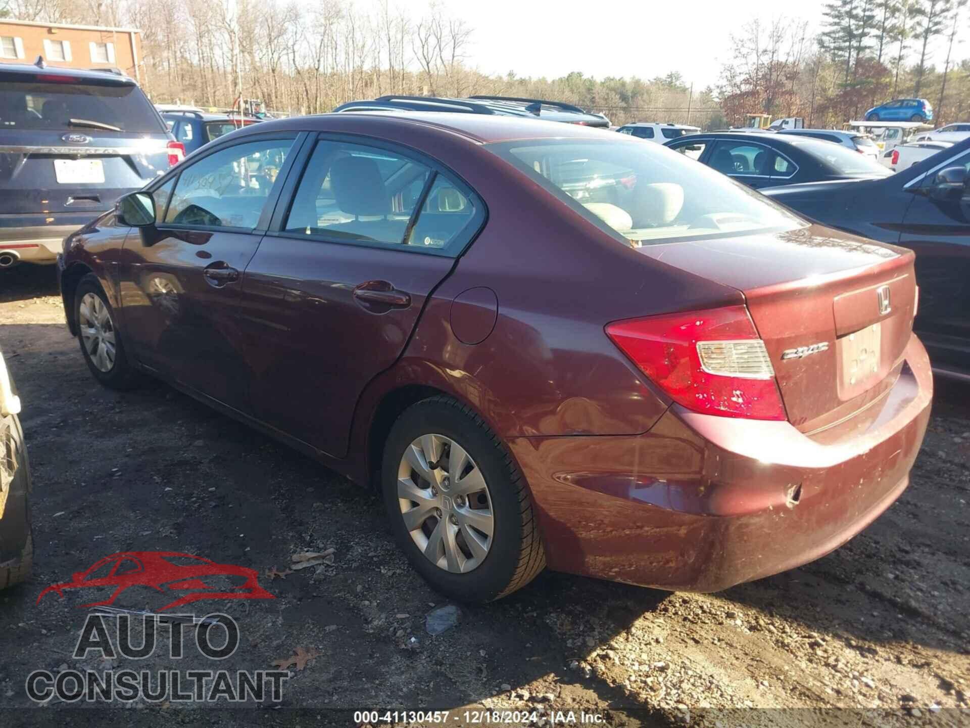 HONDA CIVIC SDN 2012 - 2HGFB2F56CH501284