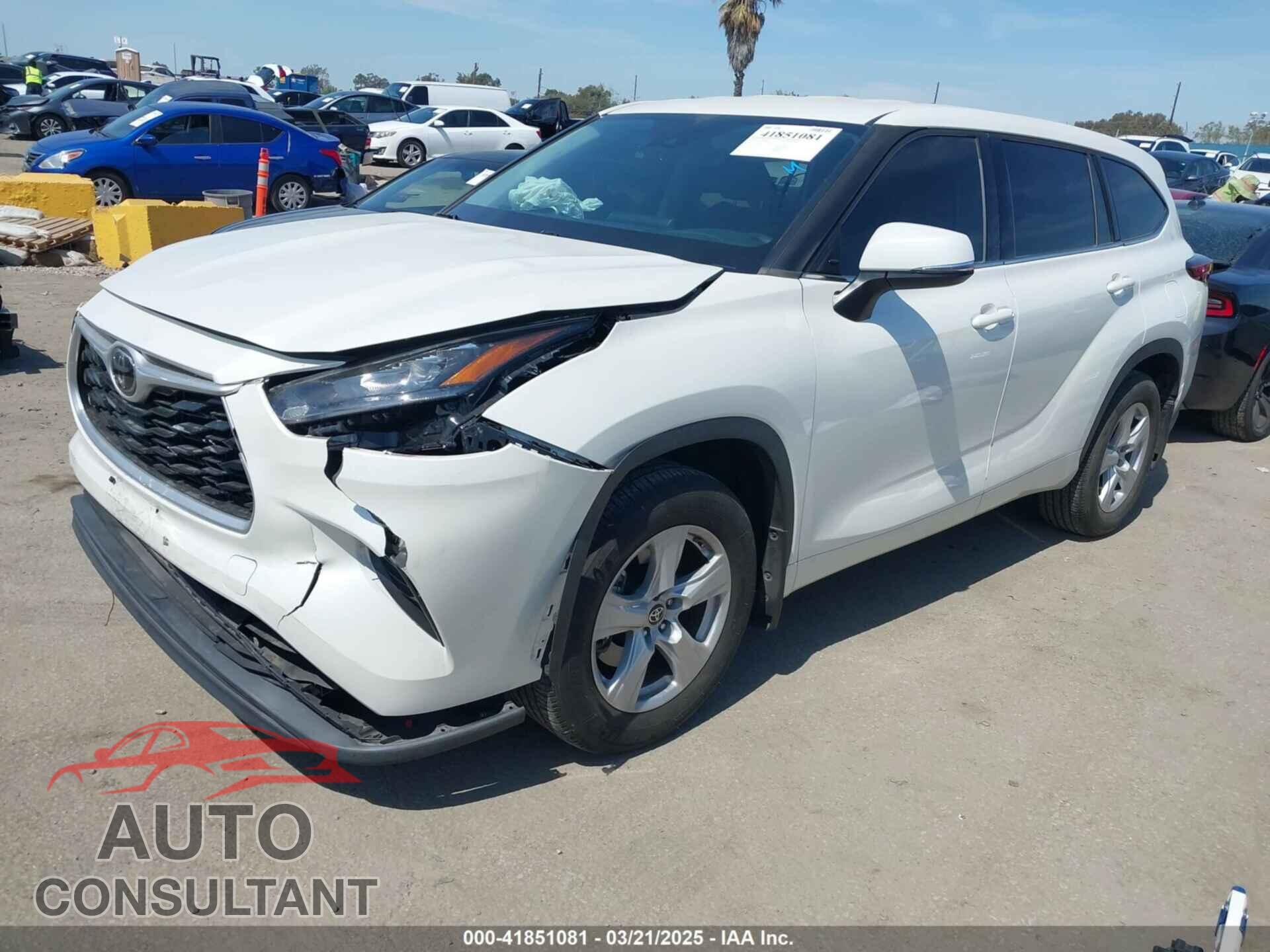 TOYOTA HIGHLANDER 2020 - 5TDCZRAH1LS504828