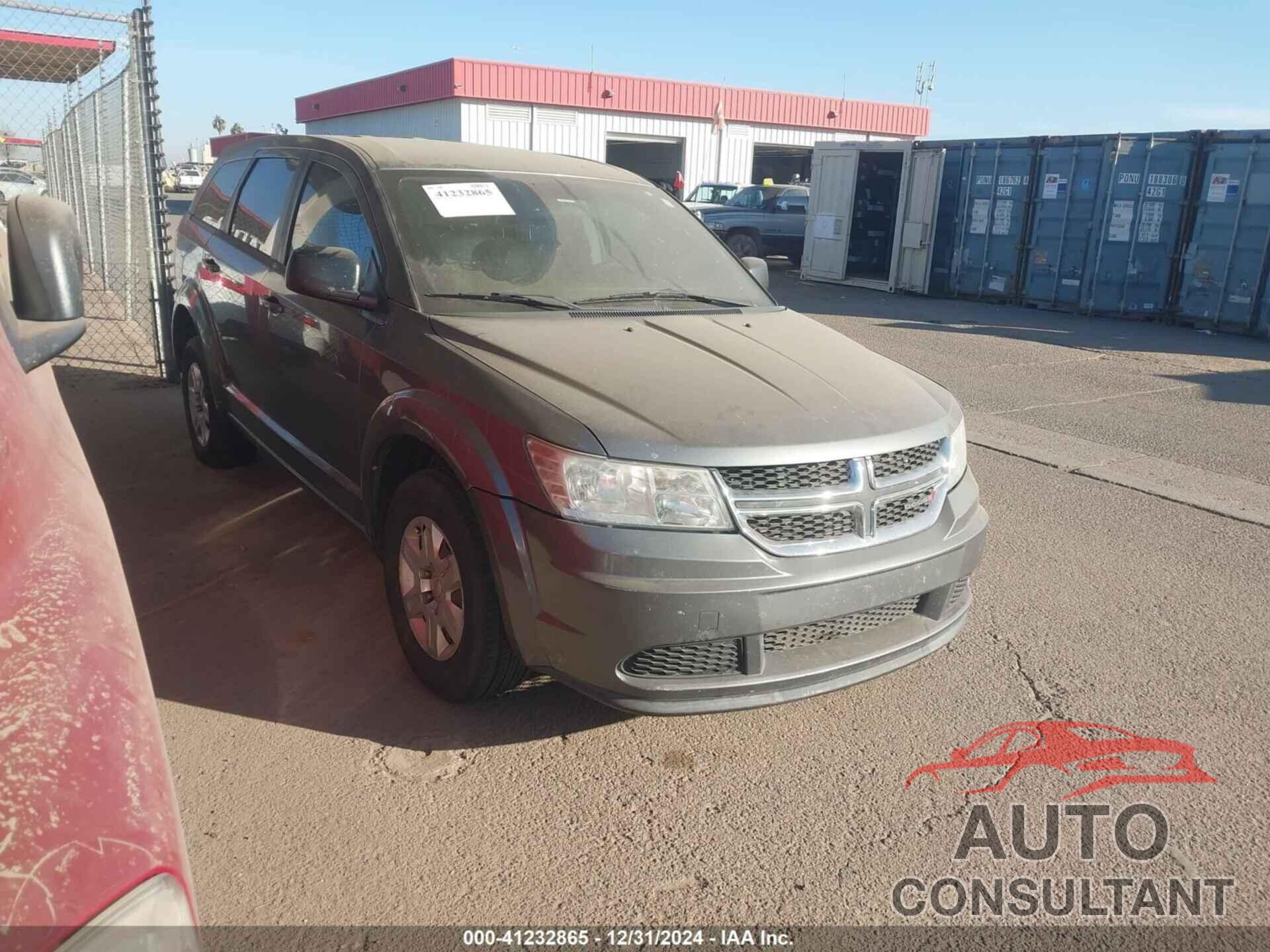 DODGE JOURNEY 2012 - 3C4PDCAB7CT373287