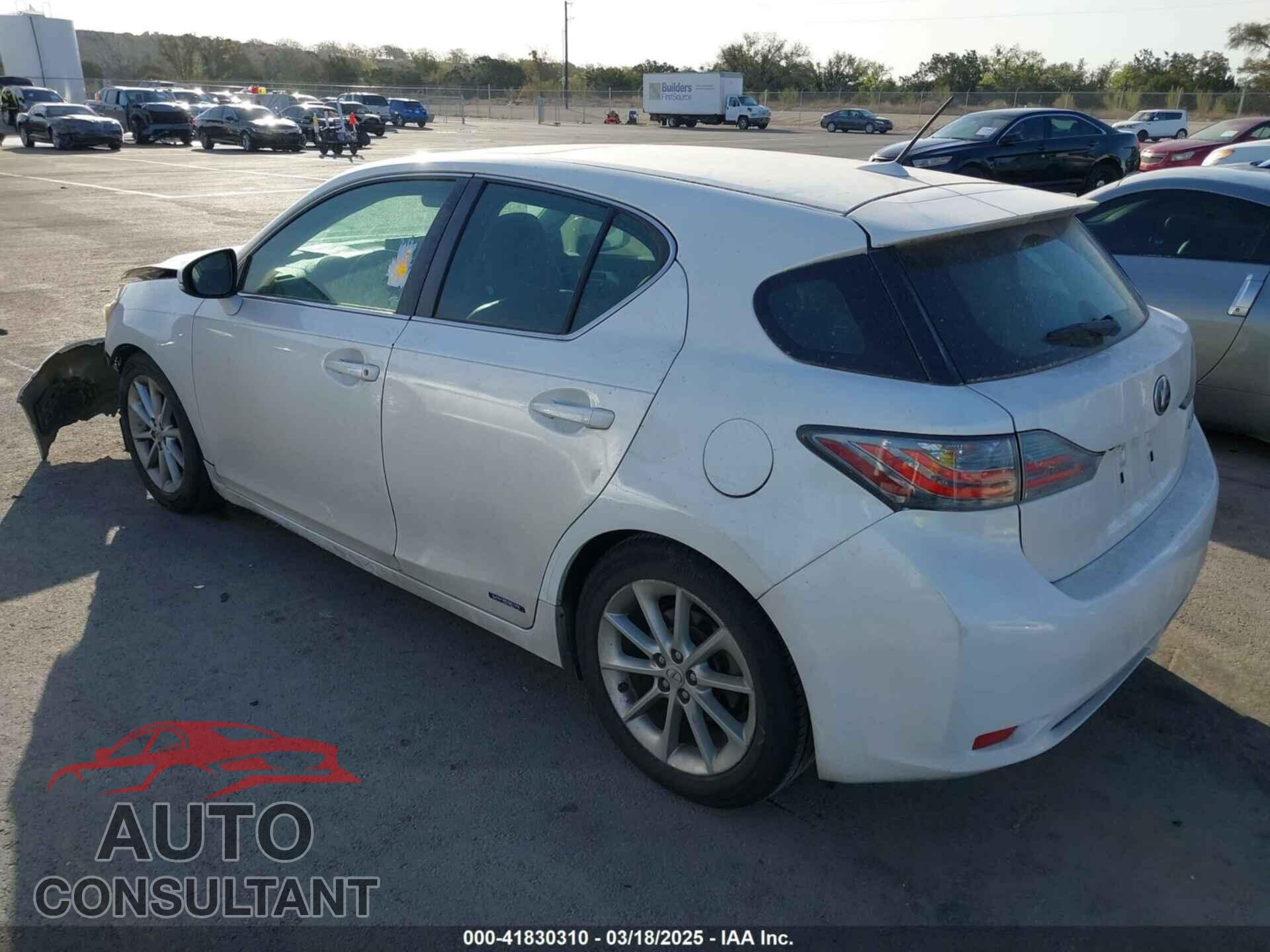 LEXUS CT 200H 2012 - JTHKD5BH2C2096511