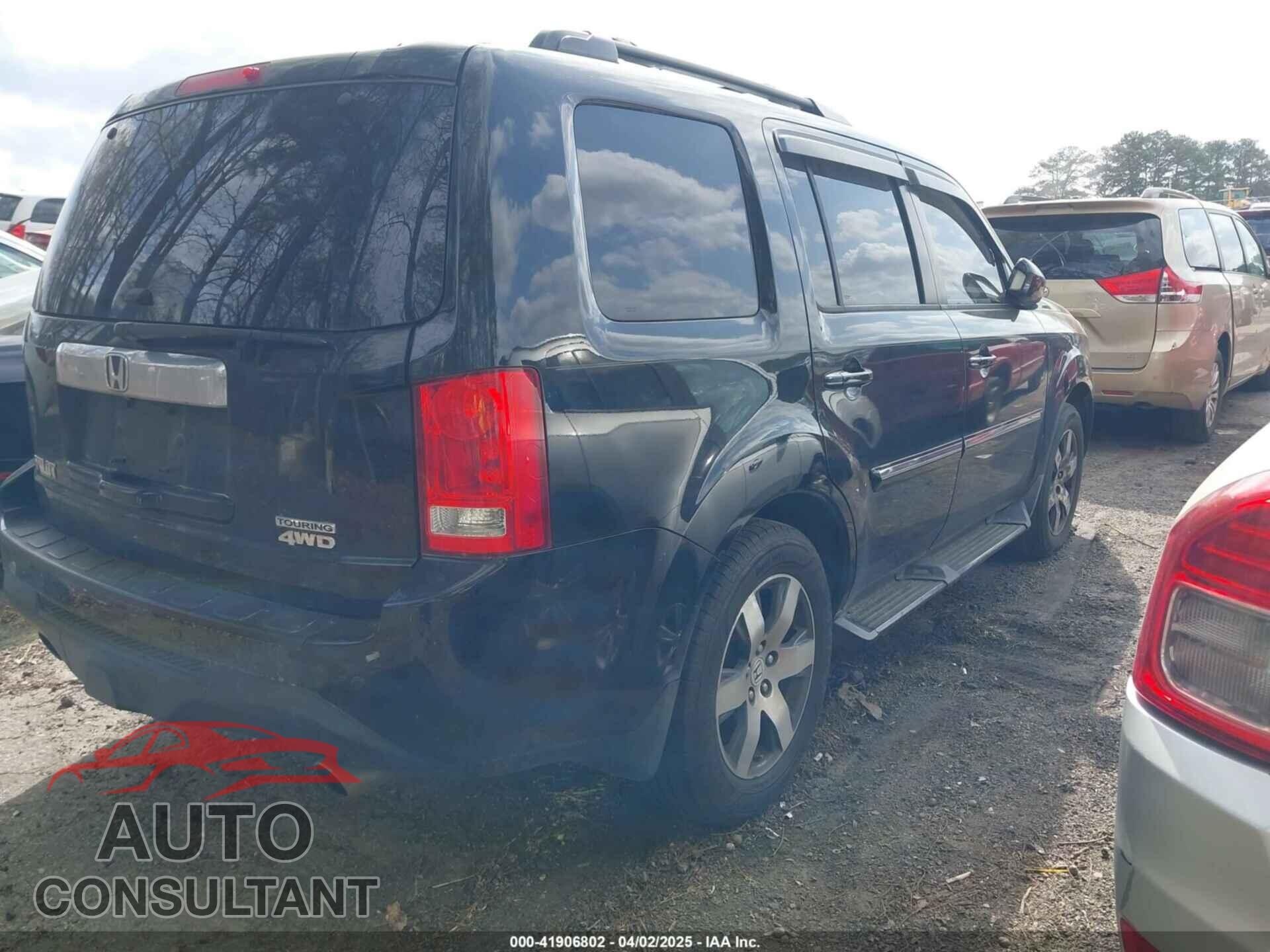 HONDA PILOT 2012 - 5FNYF4H92CB051260