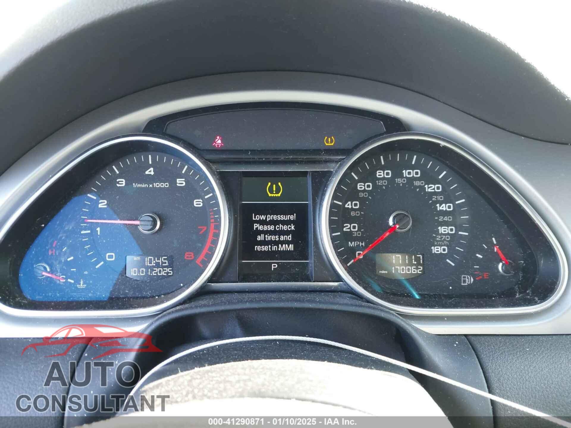 AUDI Q7 2012 - WA1DGAFE2CD009117