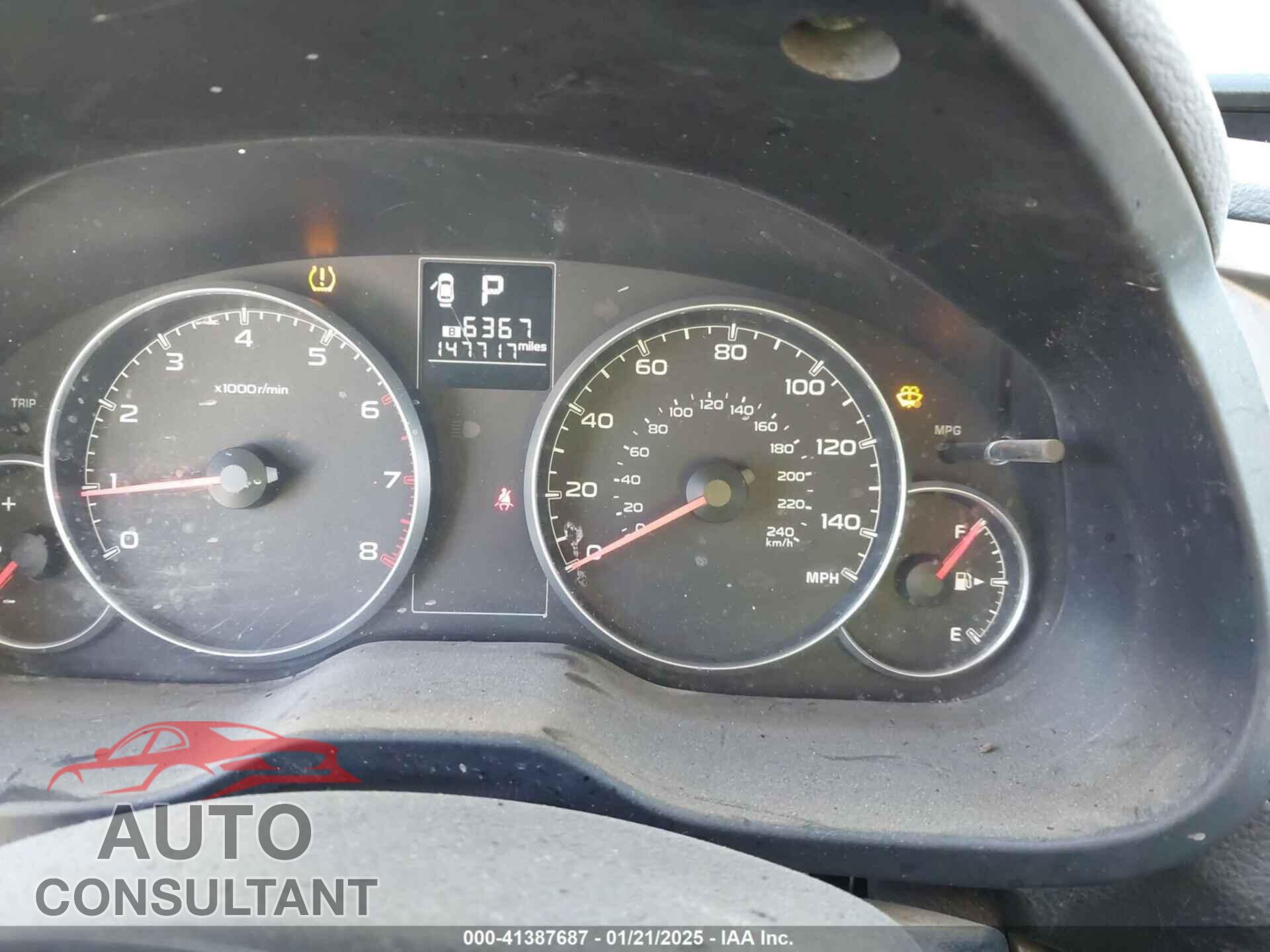 SUBARU OUTBACK 2014 - 4S4BRBDCXE3220262
