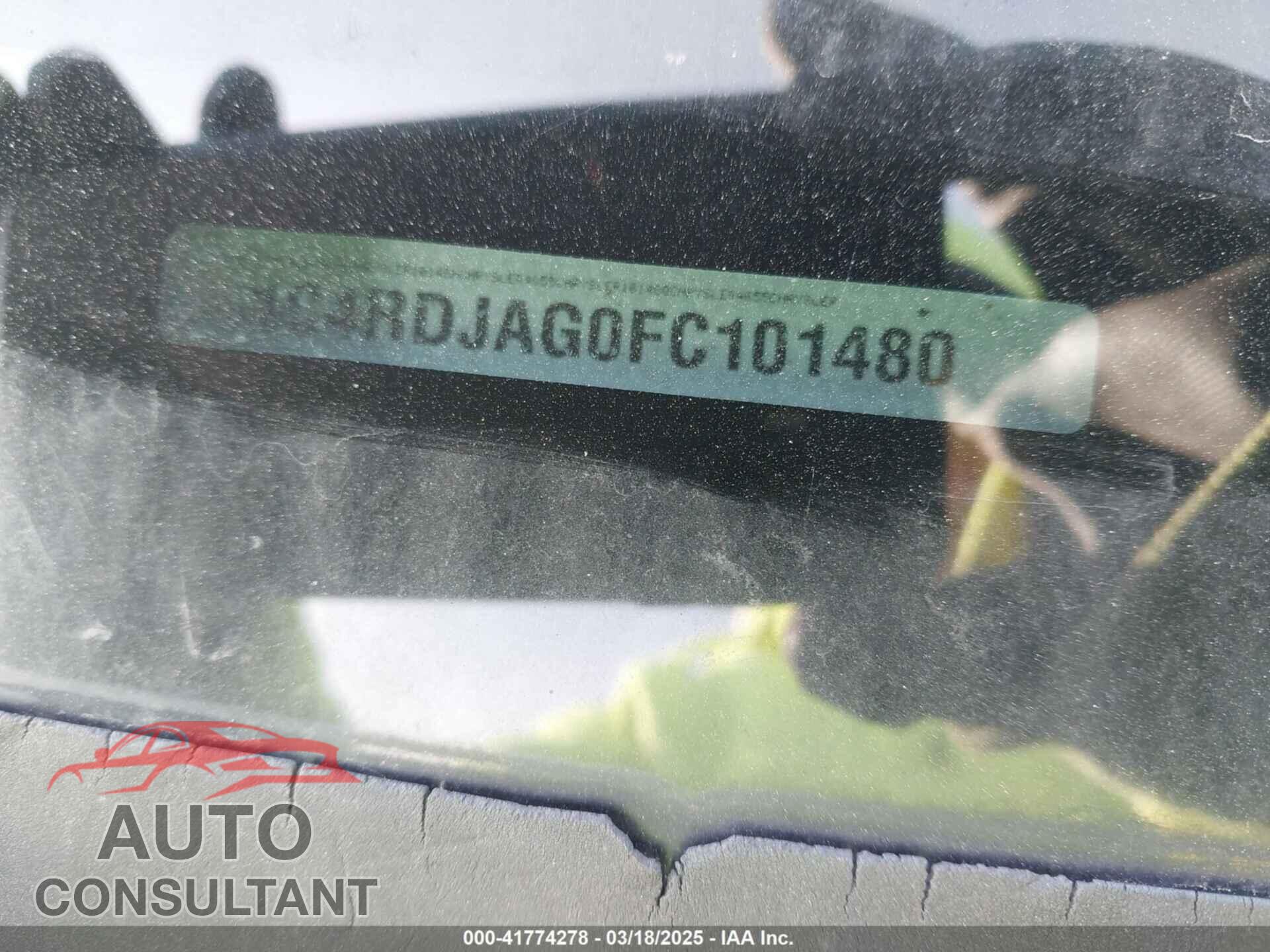 DODGE DURANGO 2015 - 1C4RDJAG0FC101480