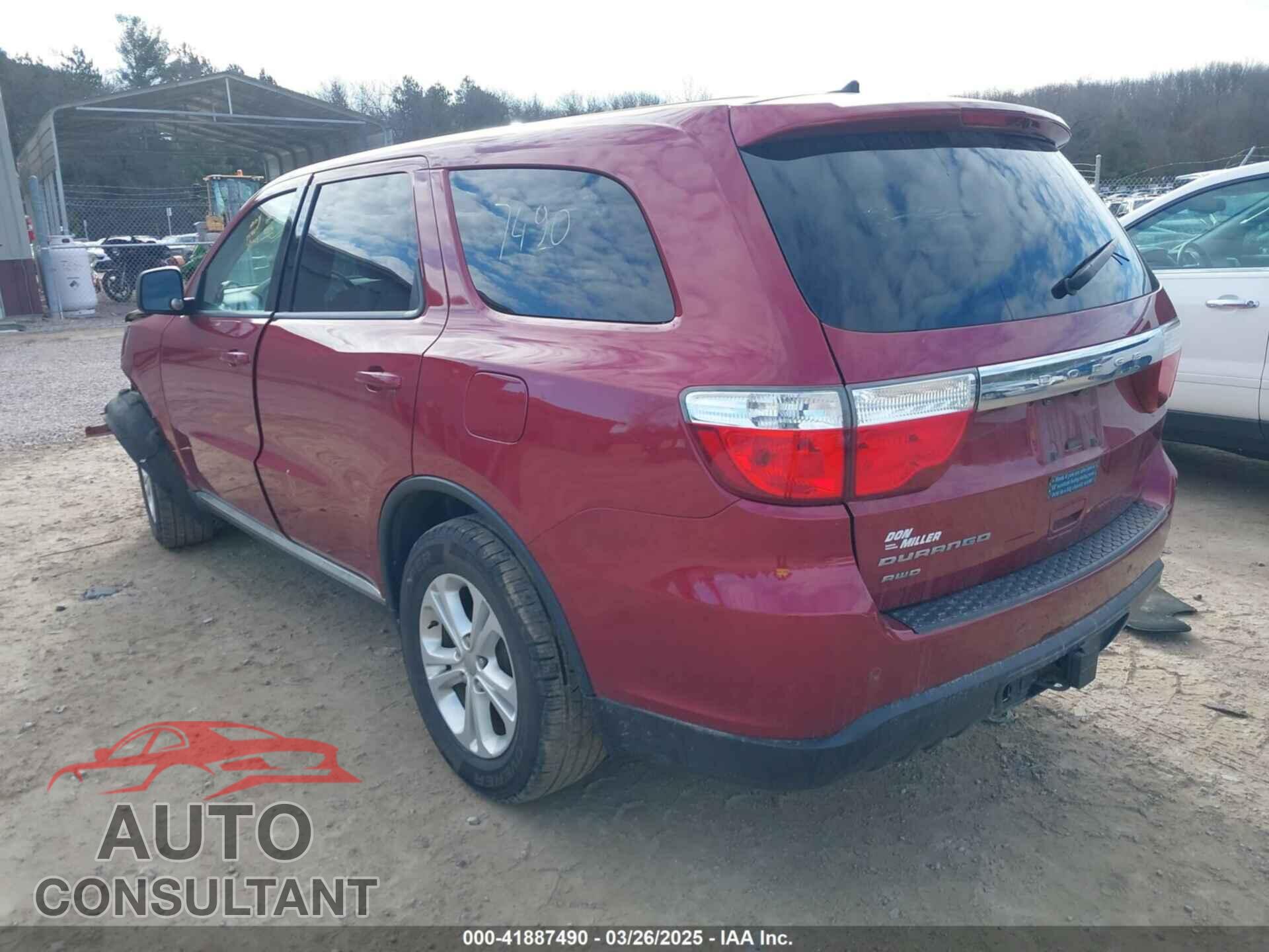 DODGE DURANGO 2013 - 1C4RDJAG2DC582958
