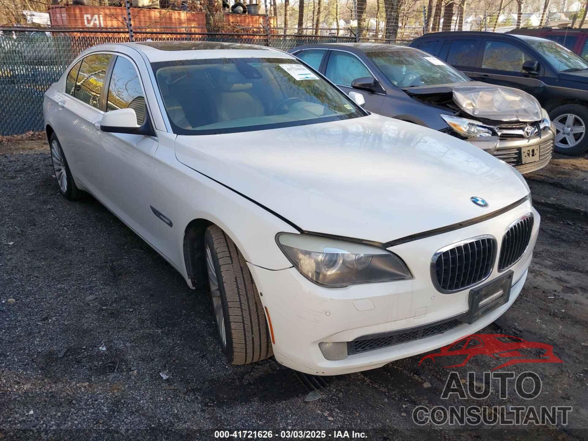 BMW 750LI 2009 - WBAKB835X9CY57489