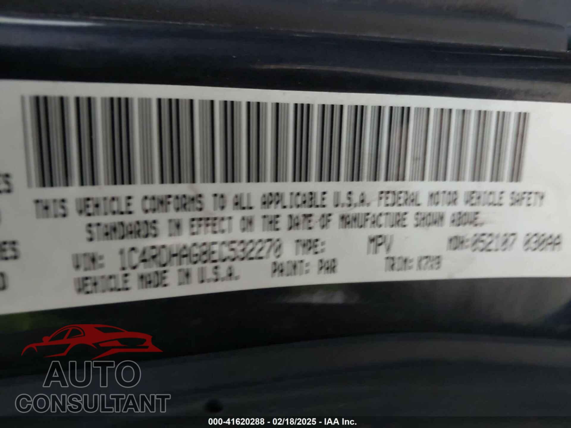 DODGE DURANGO 2014 - 1C4RDHAG8EC532270