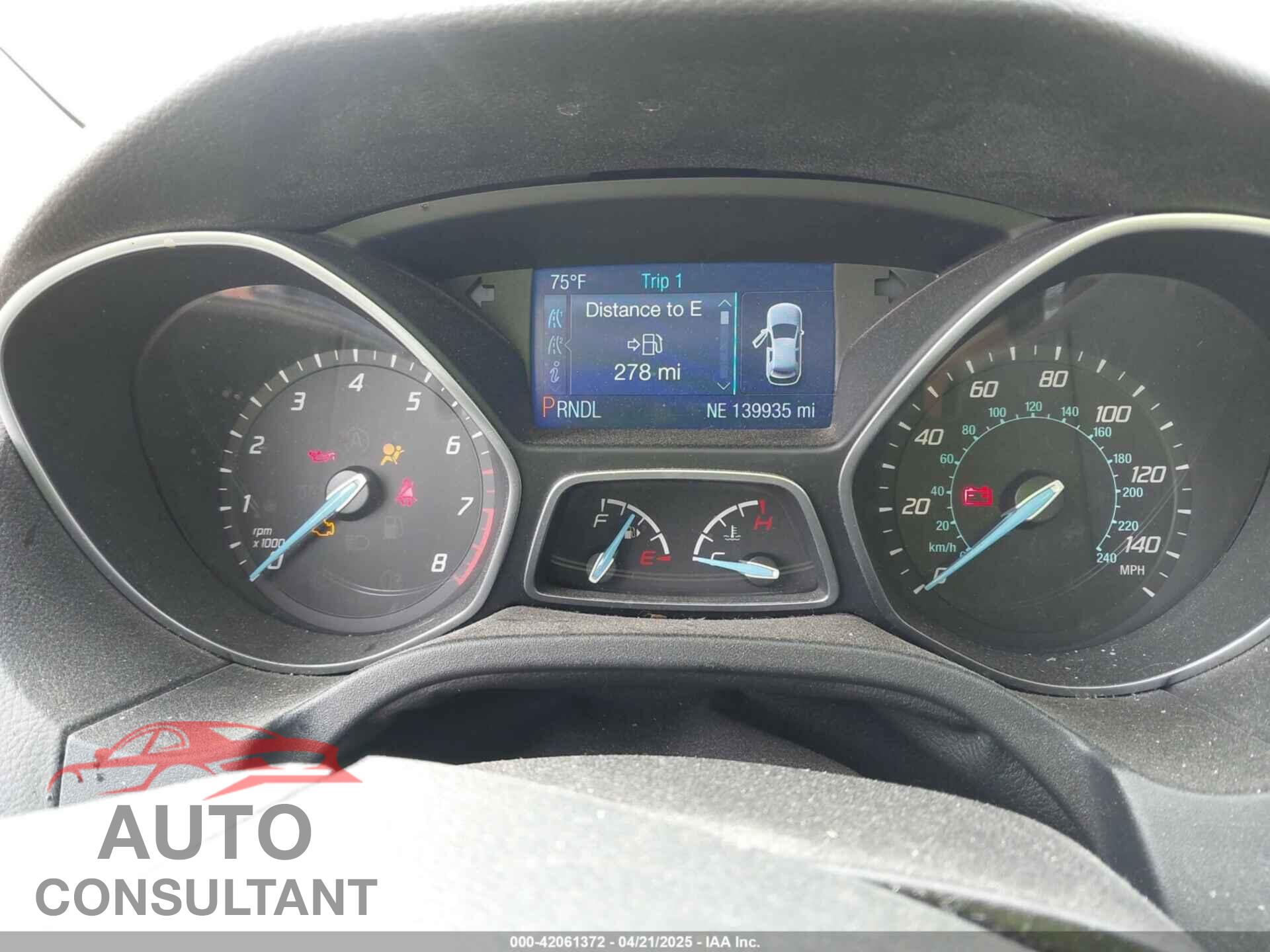 FORD FOCUS 2014 - 1FADP3F25EL338755