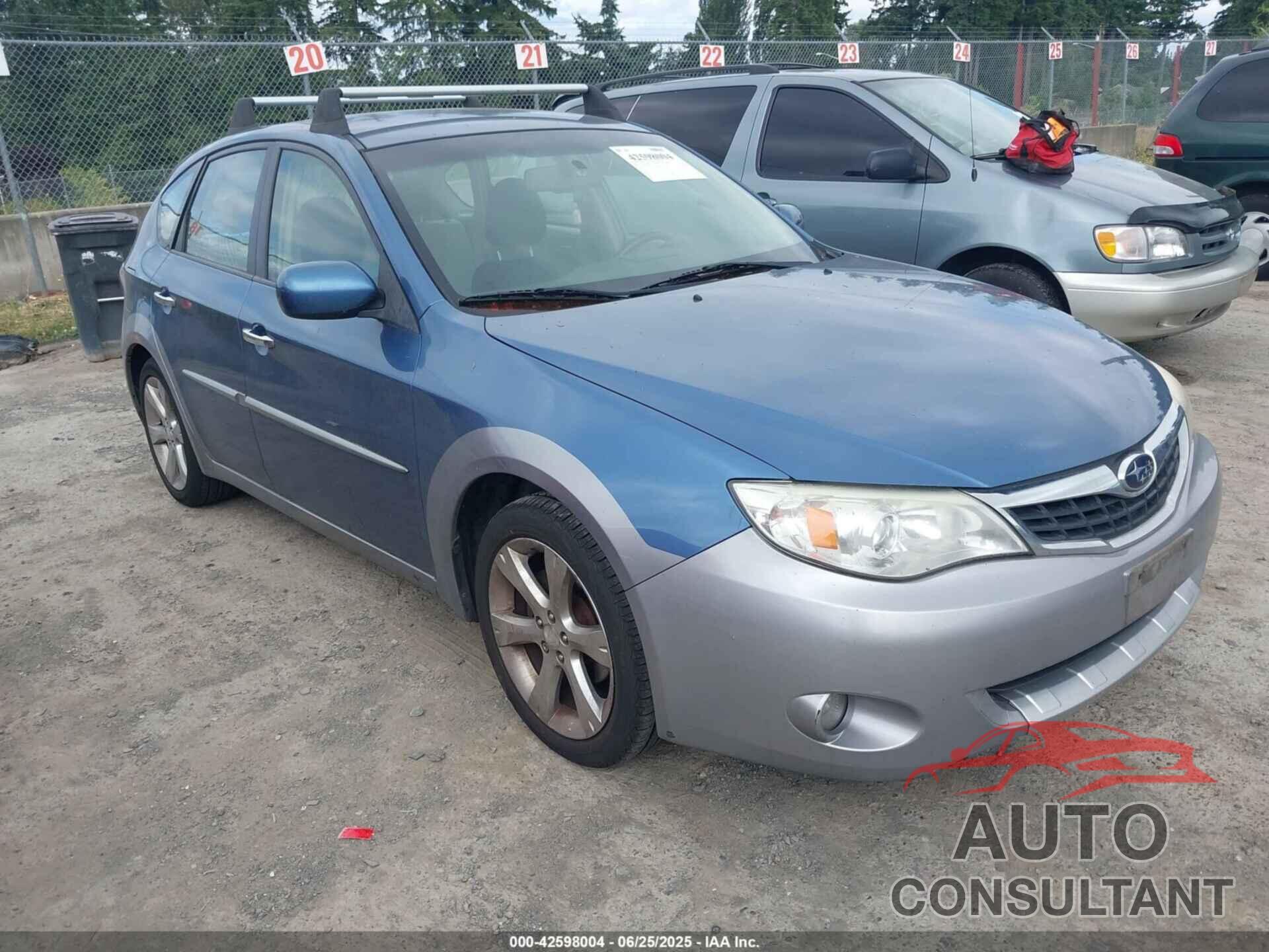 SUBARU IMPREZA OUTBACK SPORT 2009 - JF1GH63679H812507