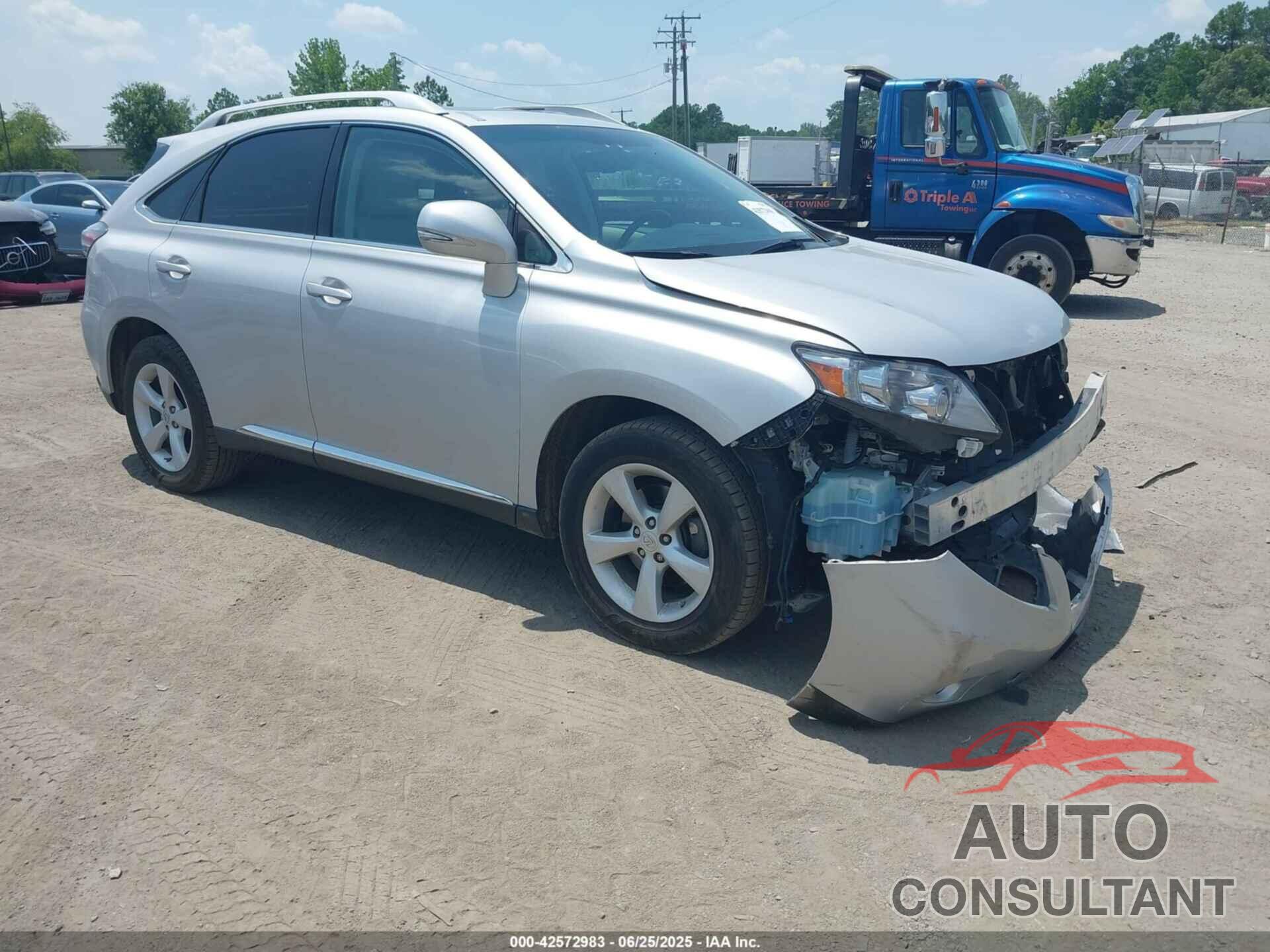 LEXUS RX 350 2012 - 2T2BK1BA4CC136930