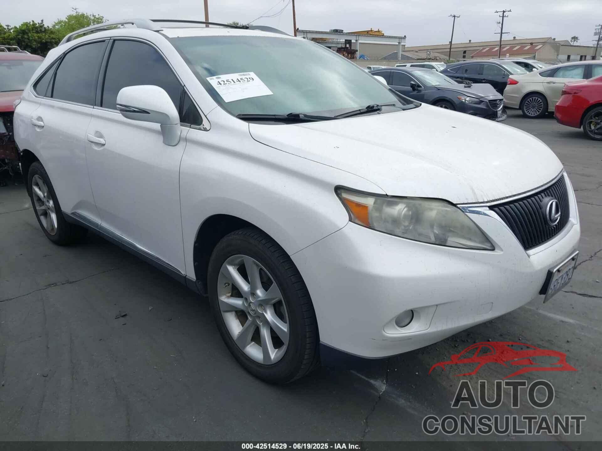LEXUS RX 350 2011 - 2T2ZK1BA2BC052635