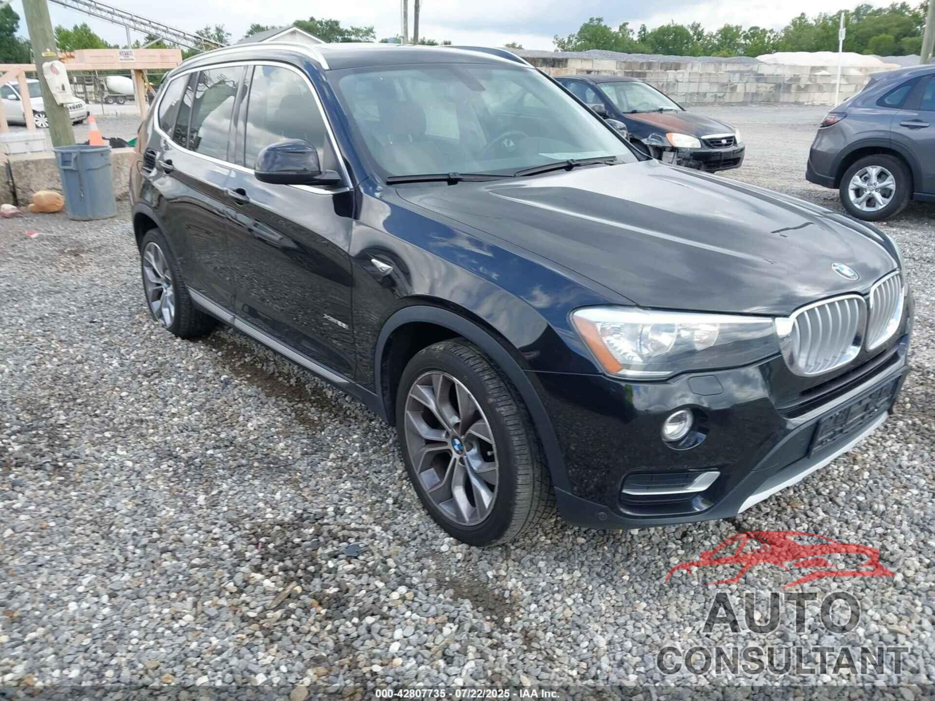BMW X3 2016 - 5UXWX9C58G0D83862