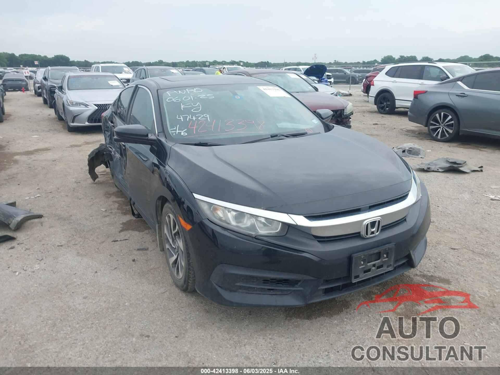 HONDA CIVIC 2016 - 19XFC2F77GE078083