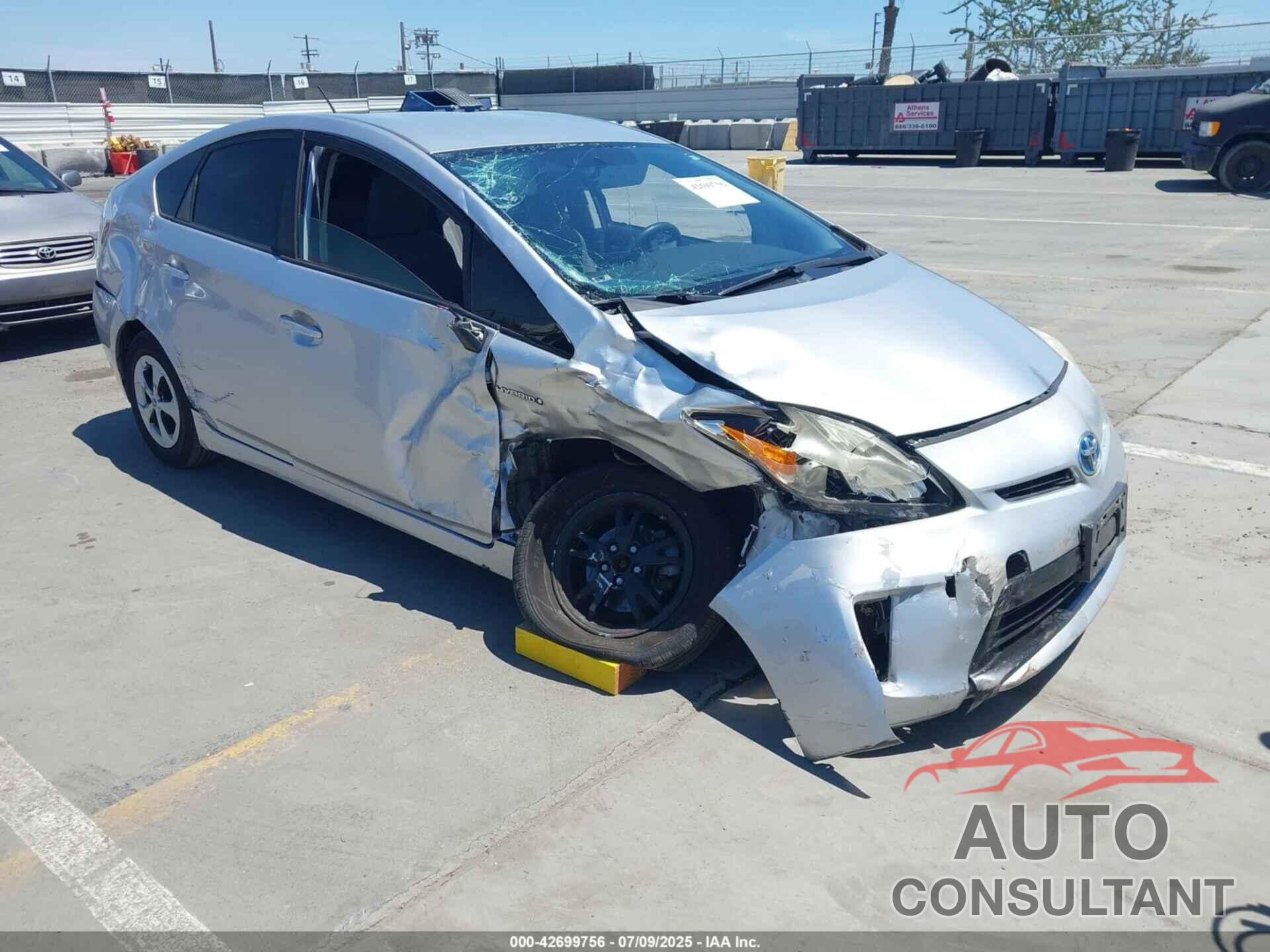 TOYOTA PRIUS 2012 - JTDKN3DU8C5423117