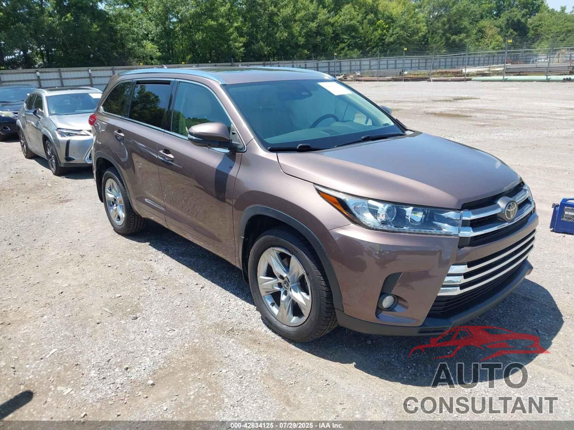 TOYOTA HIGHLANDER 2017 - 5TDDZRFH0HS427020