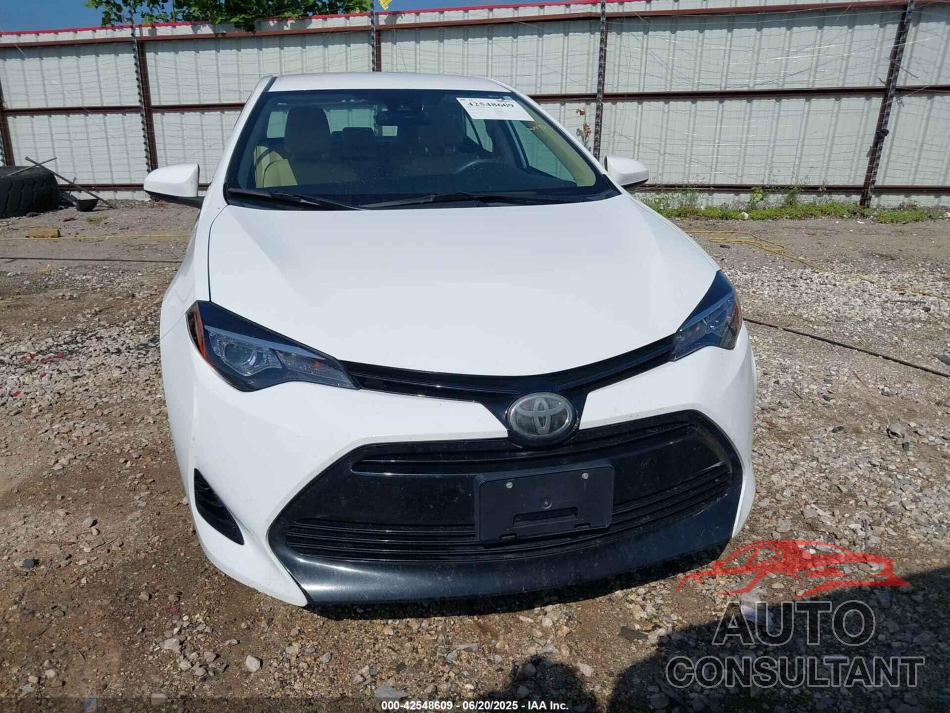 TOYOTA COROLLA 2017 - 2T1BURHEXHC946867