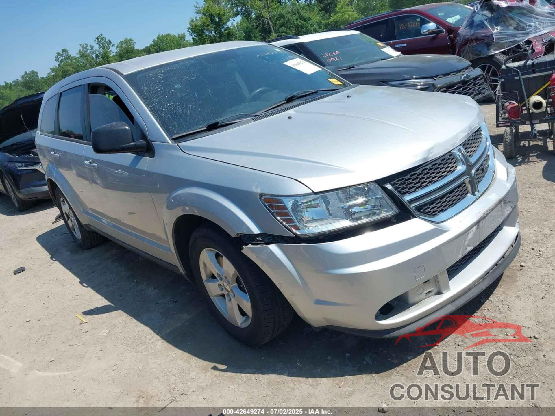 DODGE JOURNEY 2013 - 3C4PDCAB4DT509389