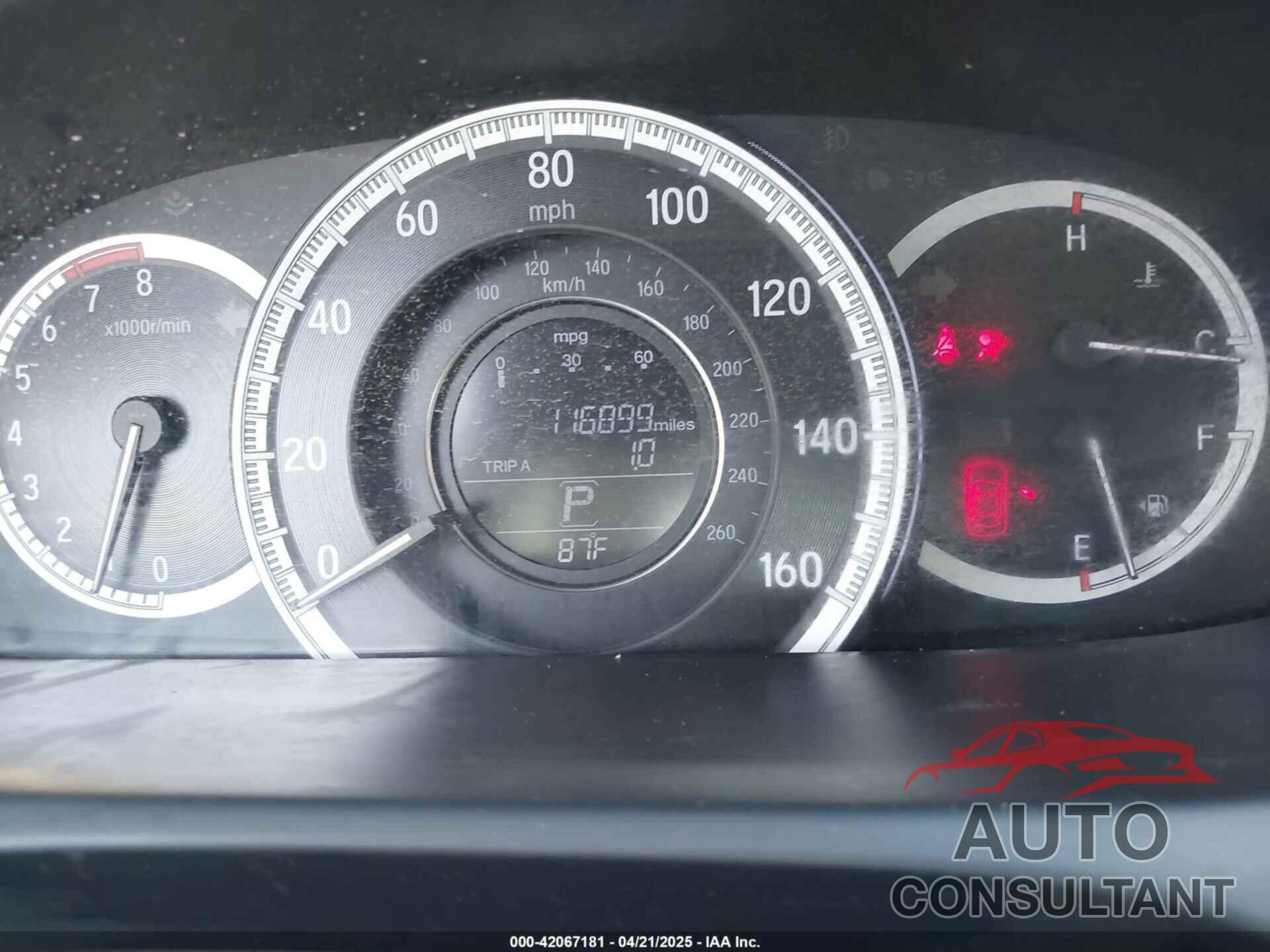 HONDA ACCORD 2016 - 1HGCR2F39GA231243