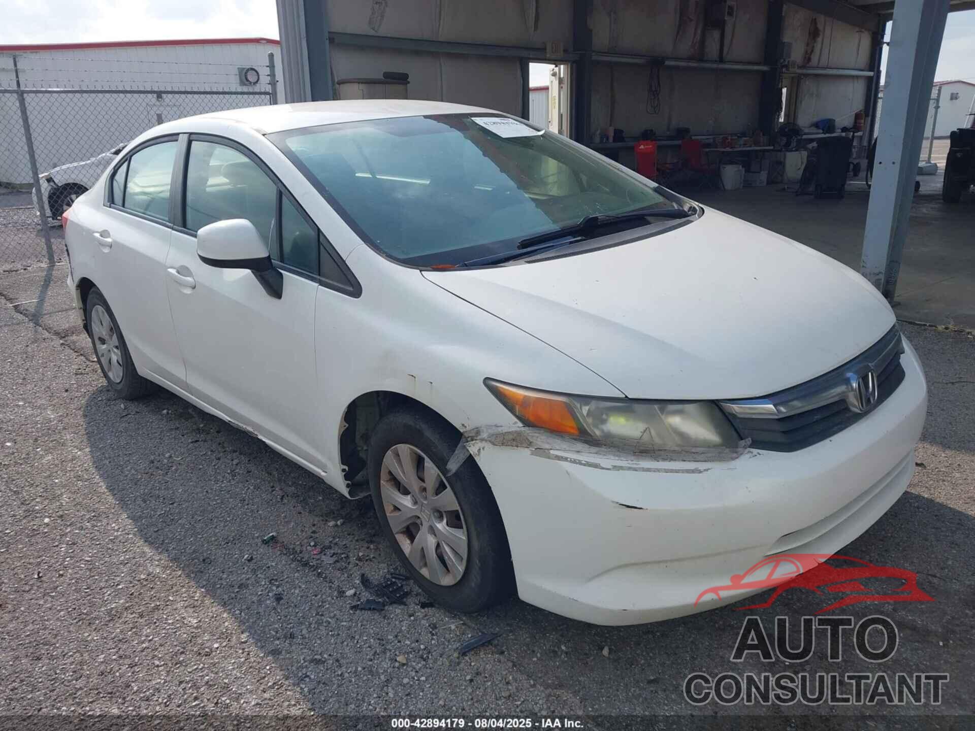HONDA CIVIC 2012 - 2HGFB2F53CH594166