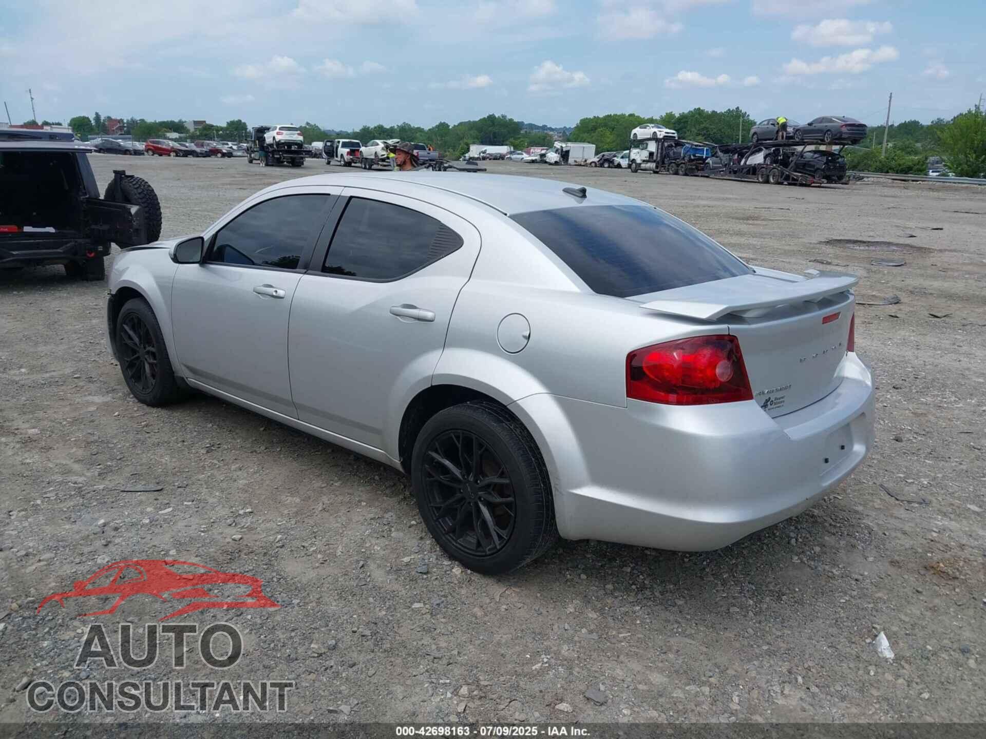 DODGE AVENGER 2012 - 1C3CDZCB1CN286987