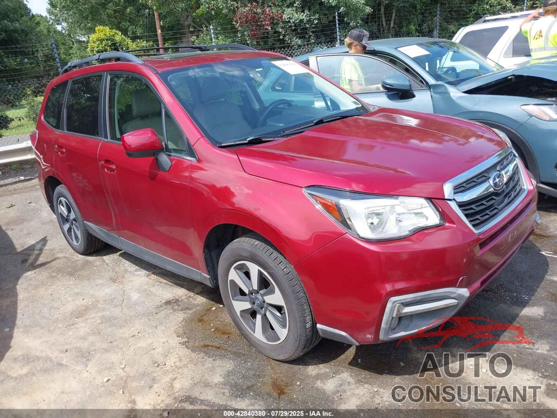 SUBARU FORESTER 2017 - JF2SJALC0HH809854