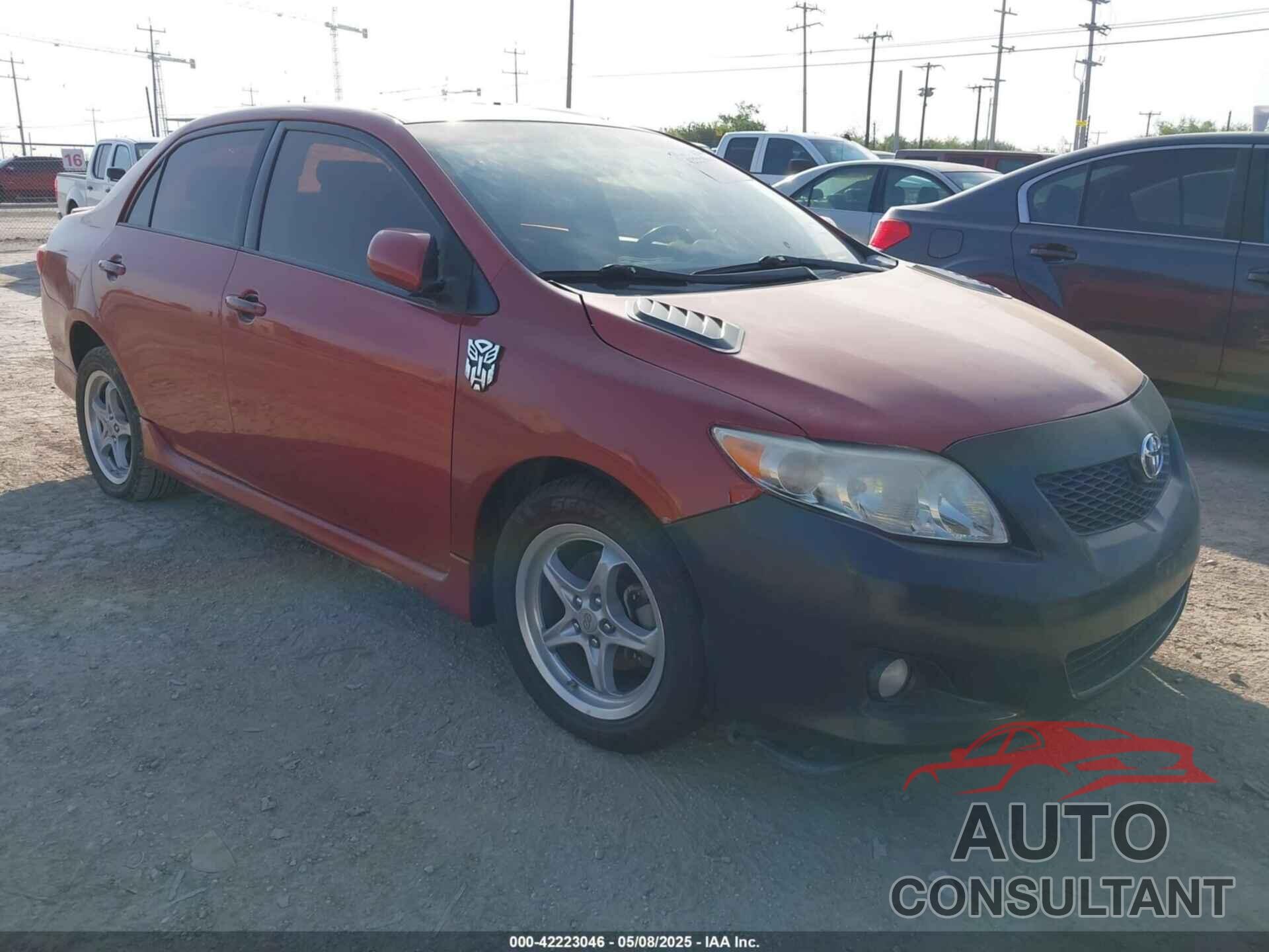 TOYOTA COROLLA 2009 - 1NXBU40E39Z021331