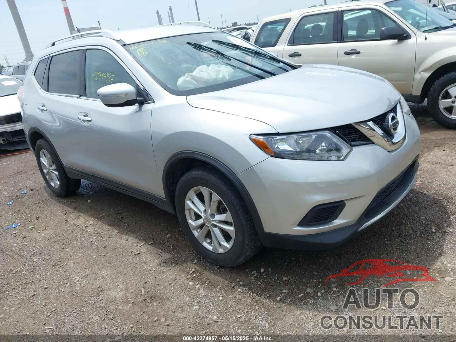 NISSAN ROGUE 2015 - KNMAT2MT6FP510249