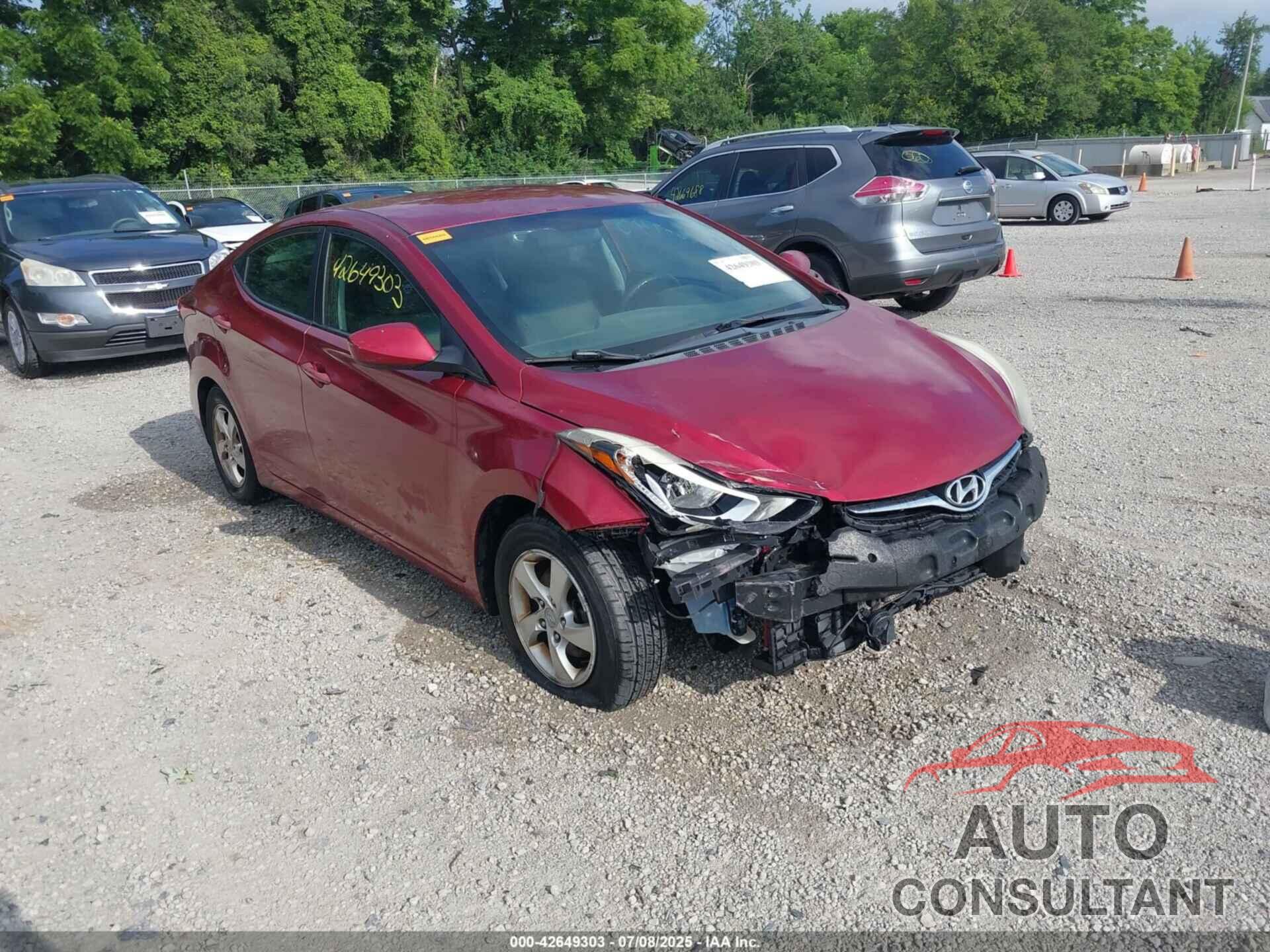 HYUNDAI ELANTRA 2014 - 5NPDH4AEXEH512404