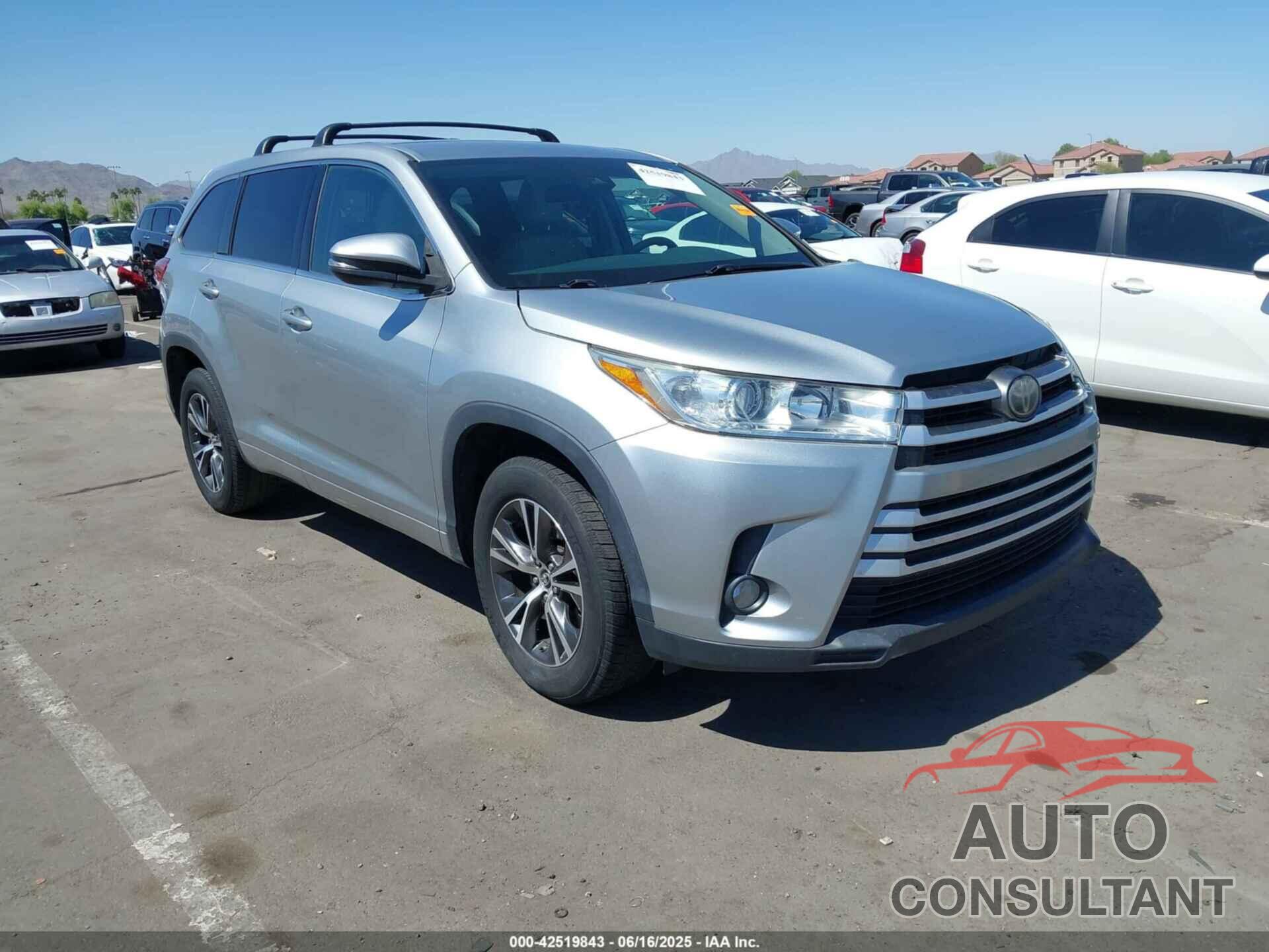 TOYOTA HIGHLANDER 2017 - 5TDZZRFH1HS224322