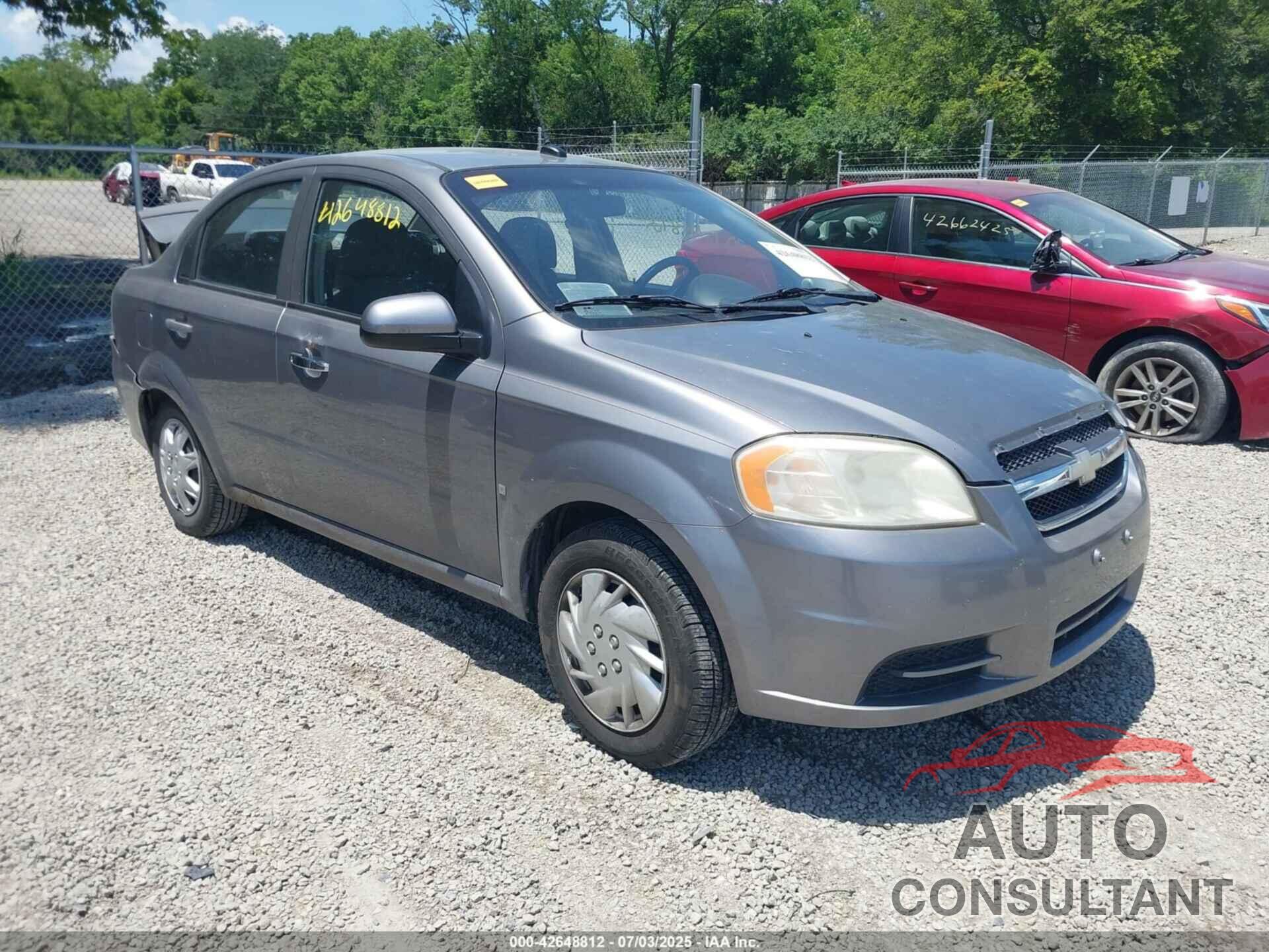 CHEVROLET AVEO 2009 - KL1TD56E79B613999