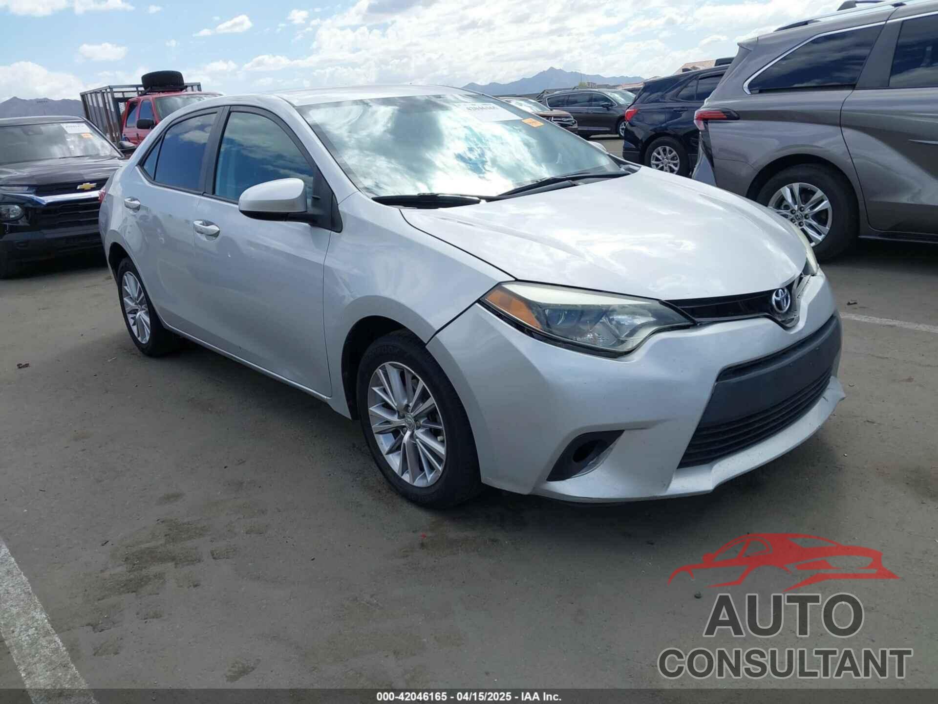 TOYOTA COROLLA 2014 - 5YFBURHE5EP106927