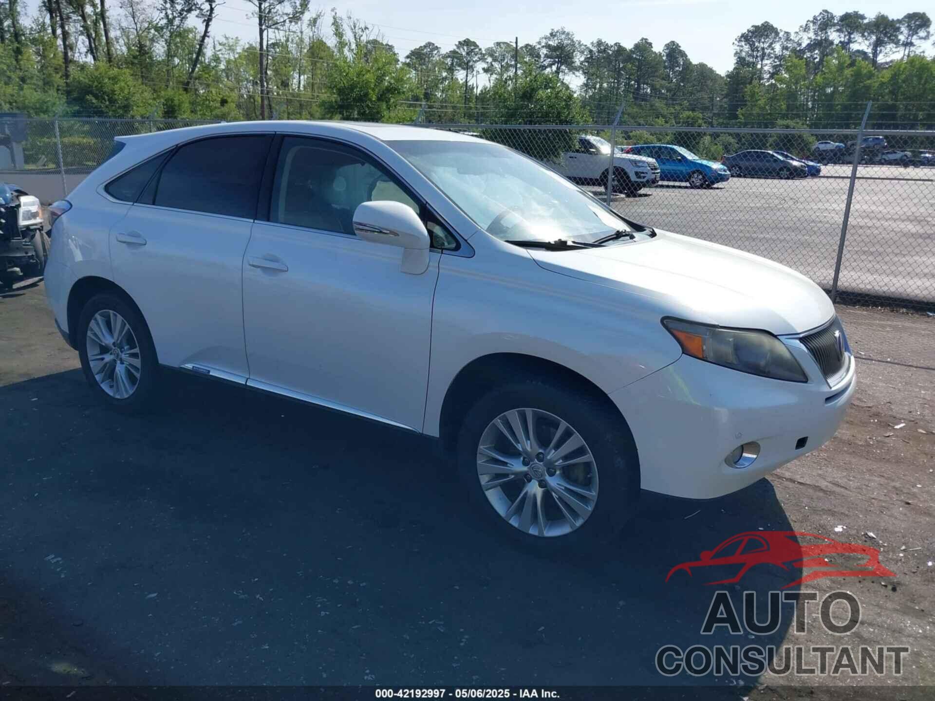 LEXUS RX 450H 2011 - JTJZB1BAXB2405347