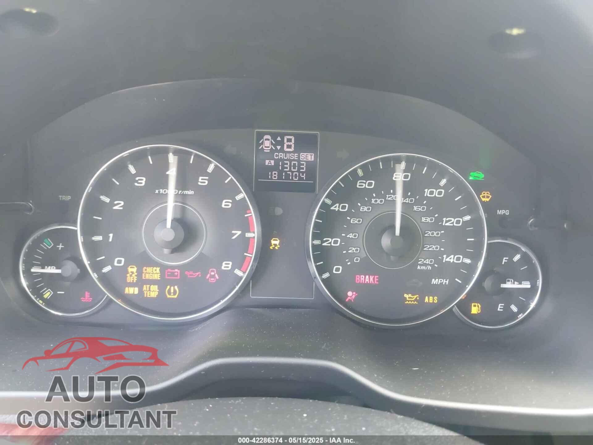 SUBARU OUTBACK 2011 - 4S4BRBKC8B3384561