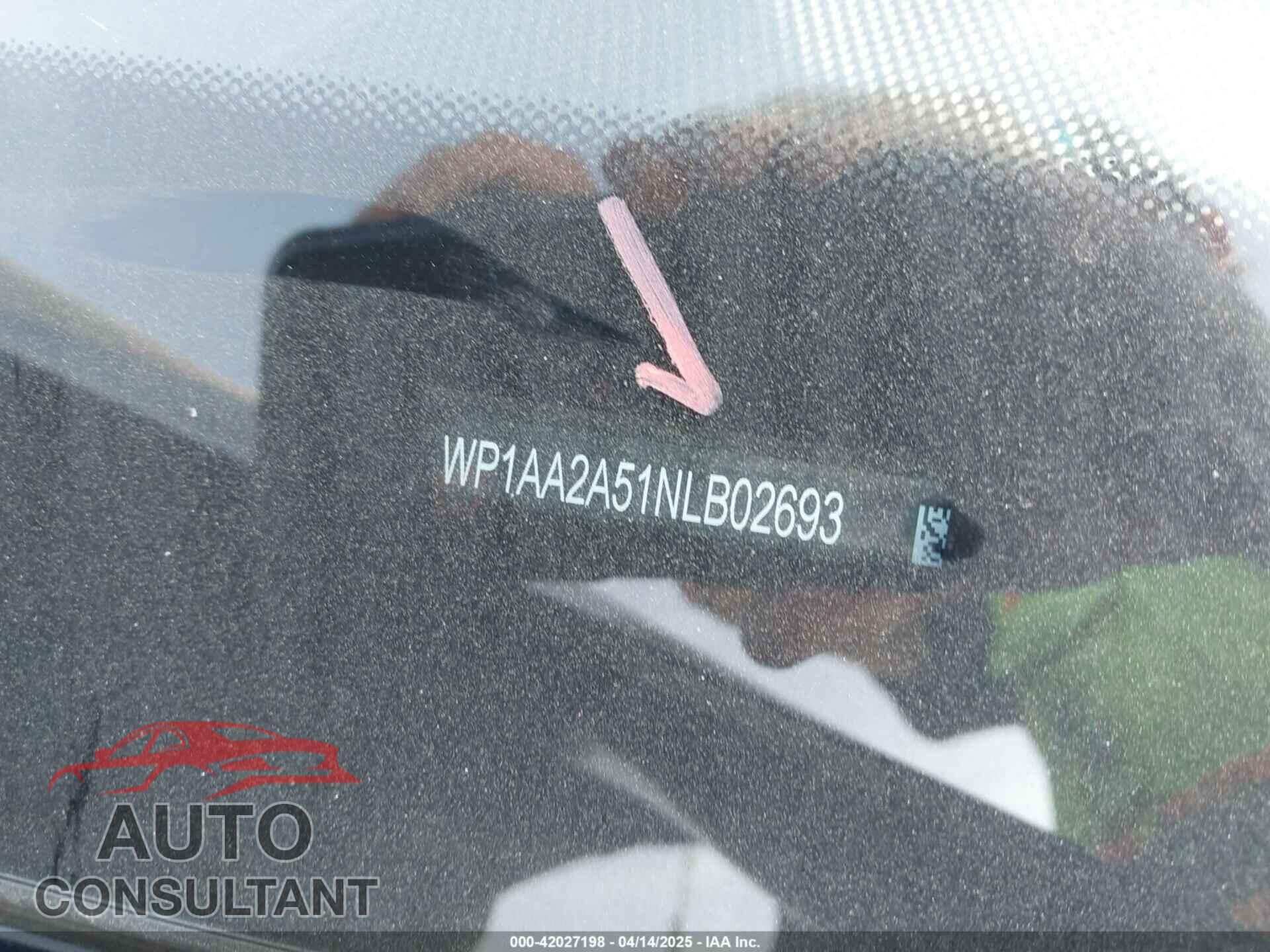PORSCHE MACAN 2022 - WP1AA2A51NLB02693