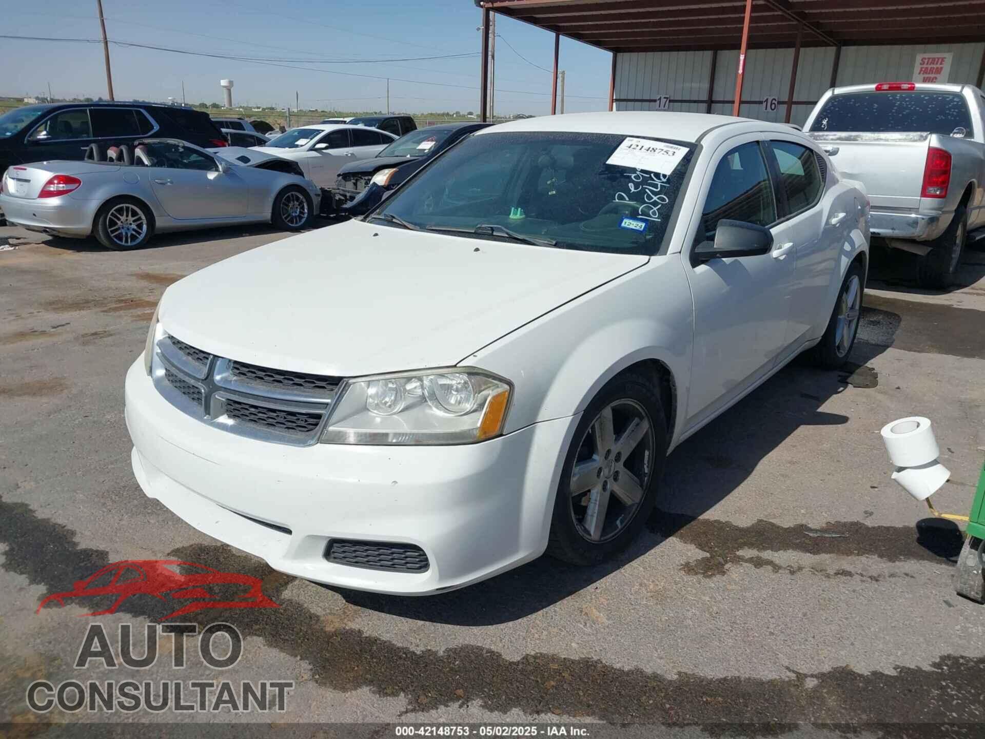 DODGE AVENGER 2013 - 1C3CDZAB9DN681861
