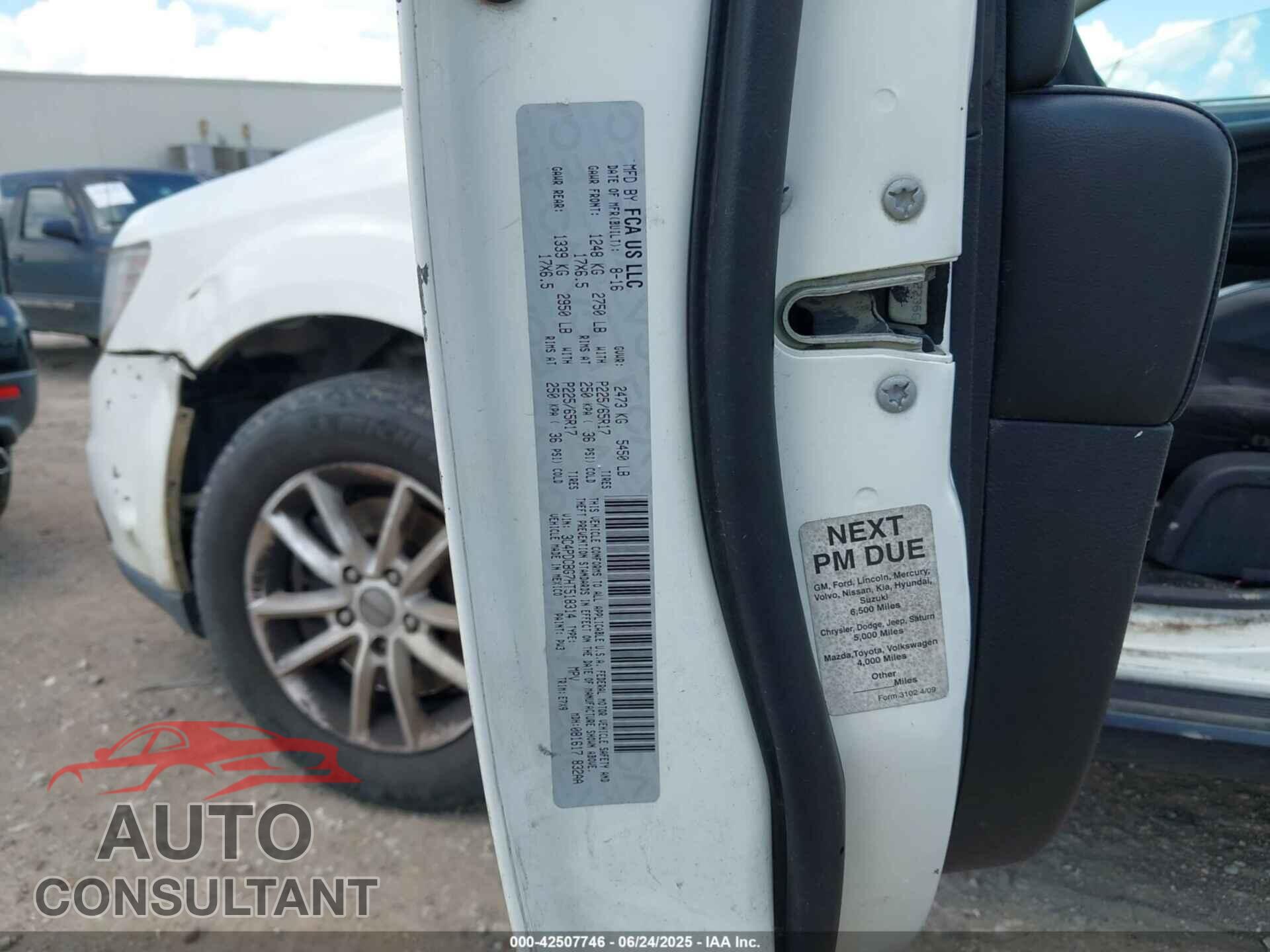 DODGE JOURNEY 2017 - 3C4PDCBG7HT518314