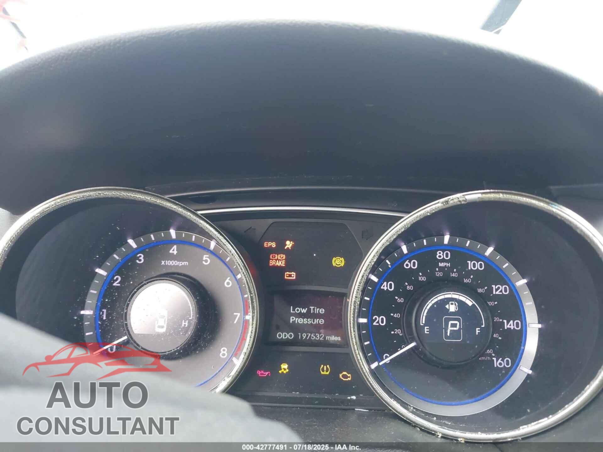 HYUNDAI SONATA 2012 - 5NPEB4AC3CH407172