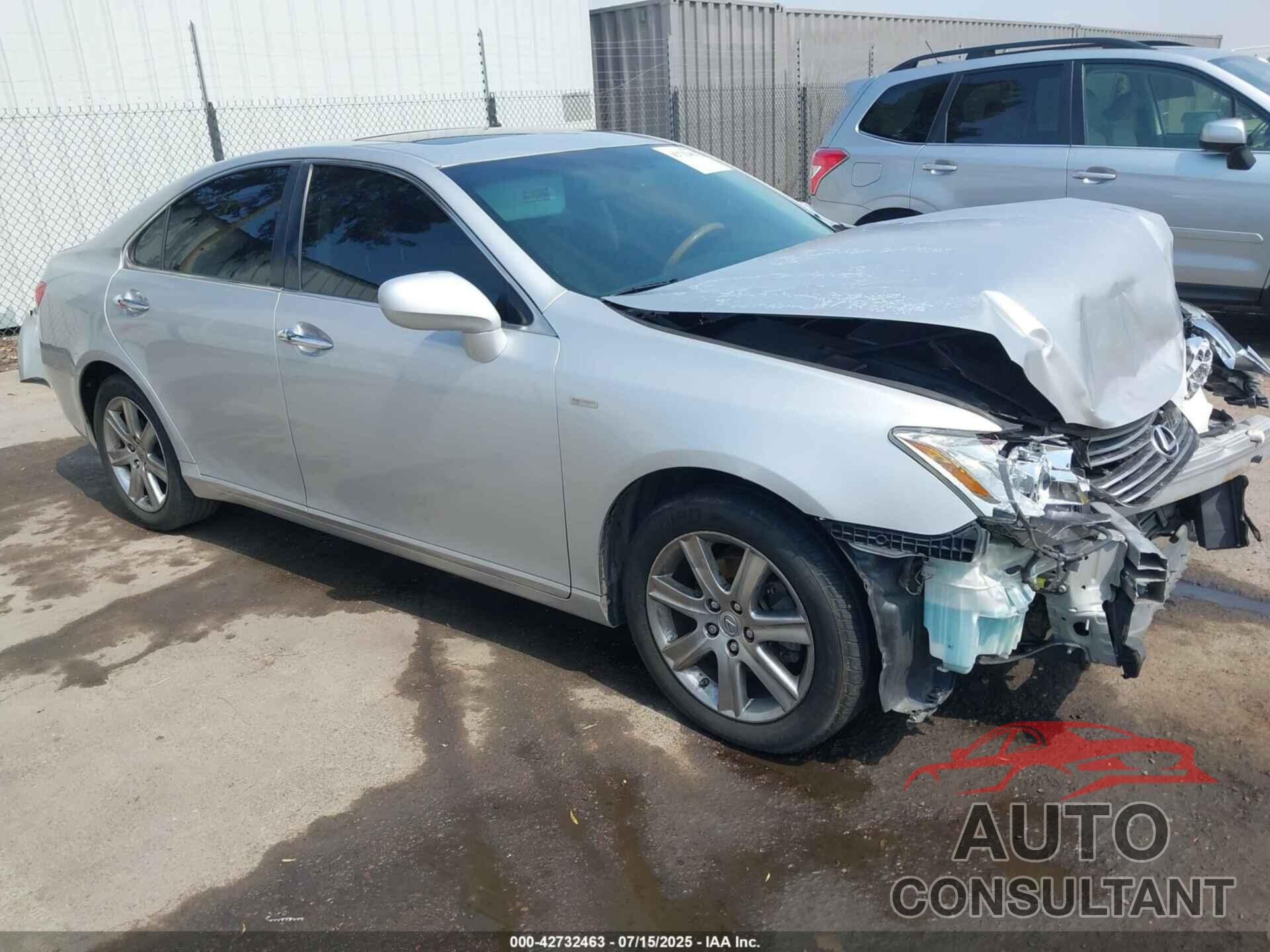 LEXUS ES 350 2009 - JTHBJ46G692298975