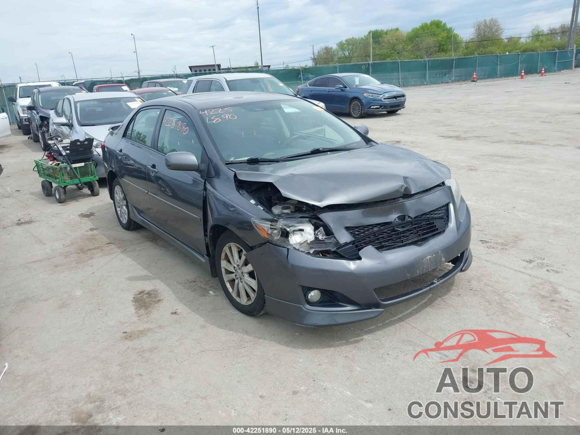TOYOTA COROLLA 2009 - 1NXBU40EX9Z156774