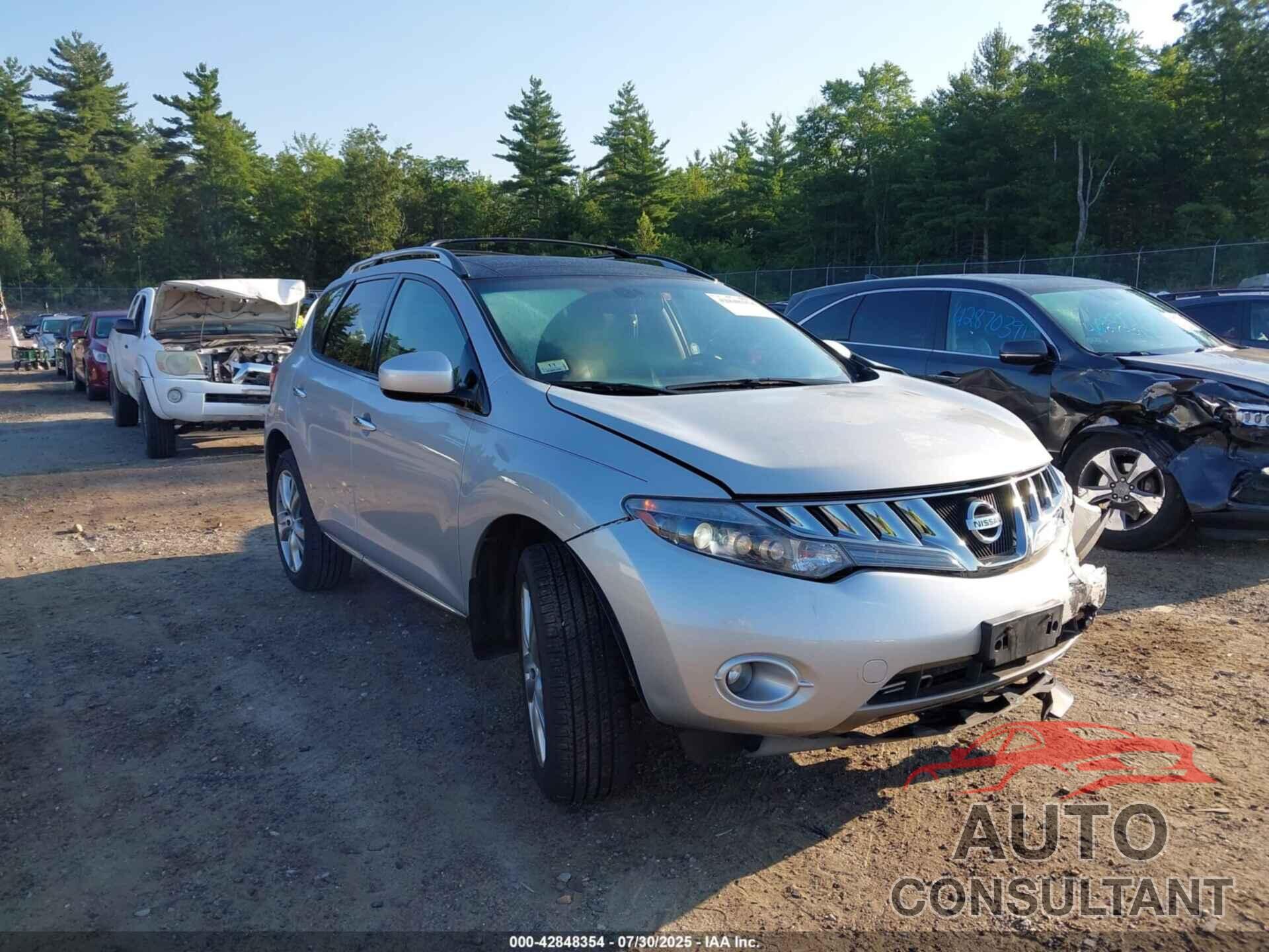 NISSAN MURANO 2010 - JN8AZ1MWXAW107963