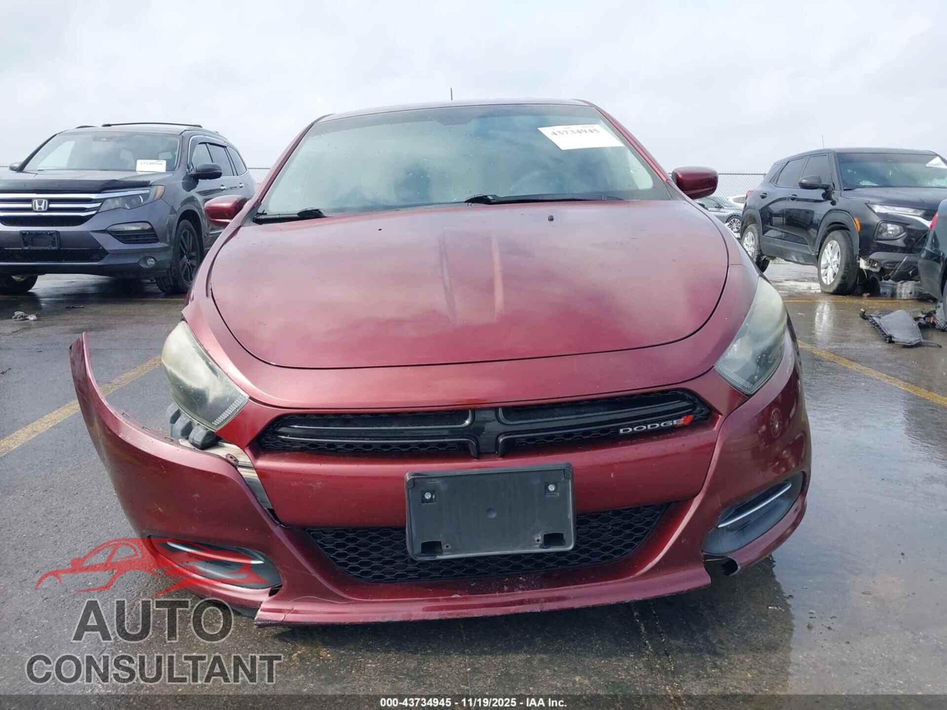 DODGE DART 2015 - 1C3CDFBBXFD337767