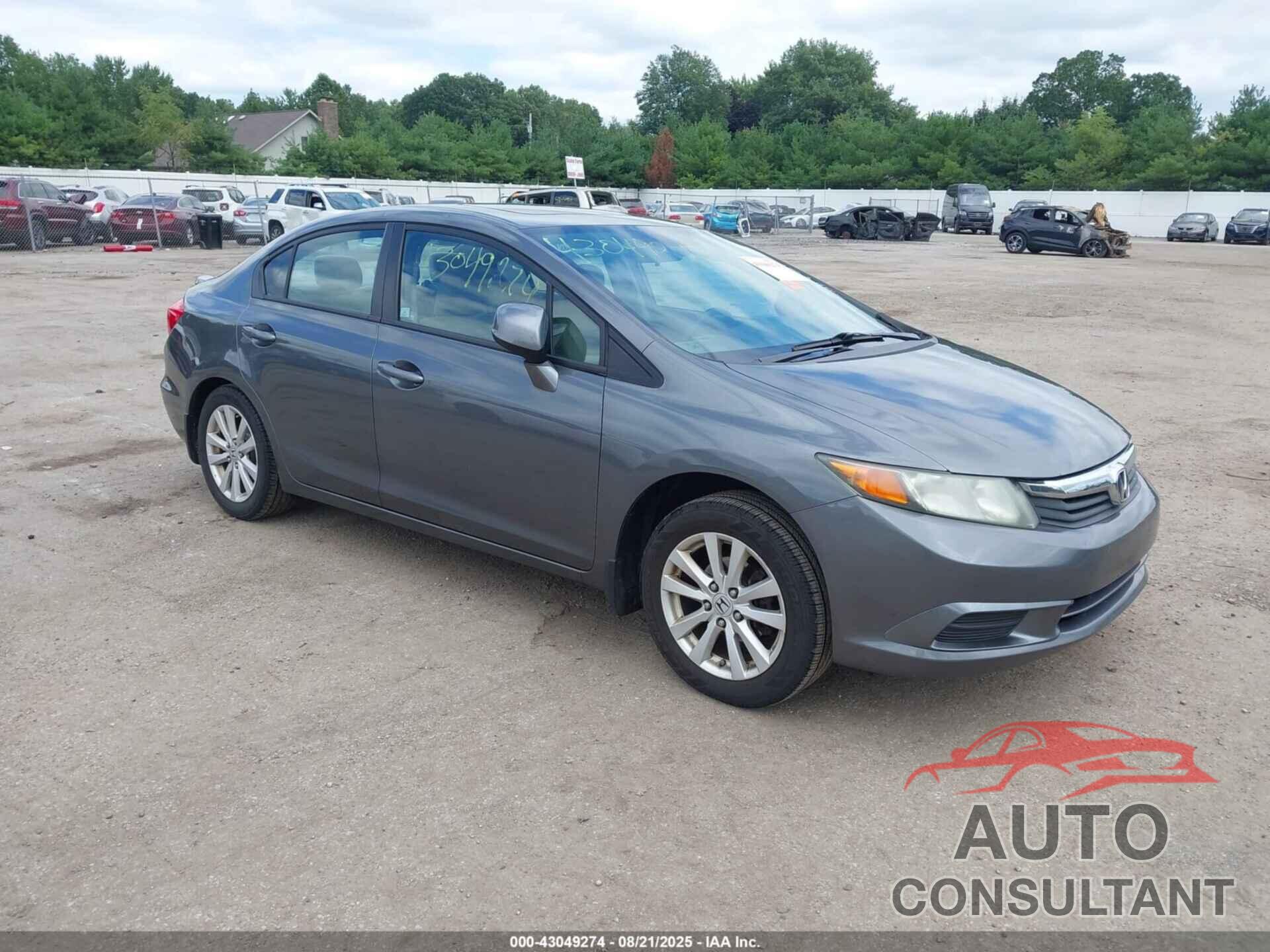 HONDA CIVIC 2012 - 19XFB2F83CE024804