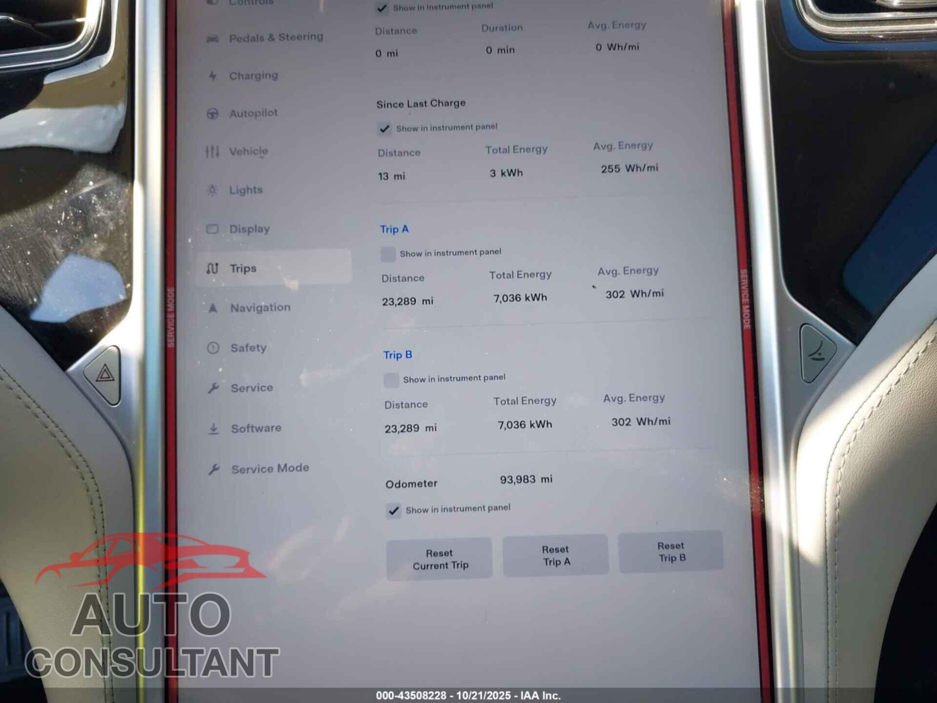TESLA MODEL S 2015 - 5YJSA1H1XFFP72590